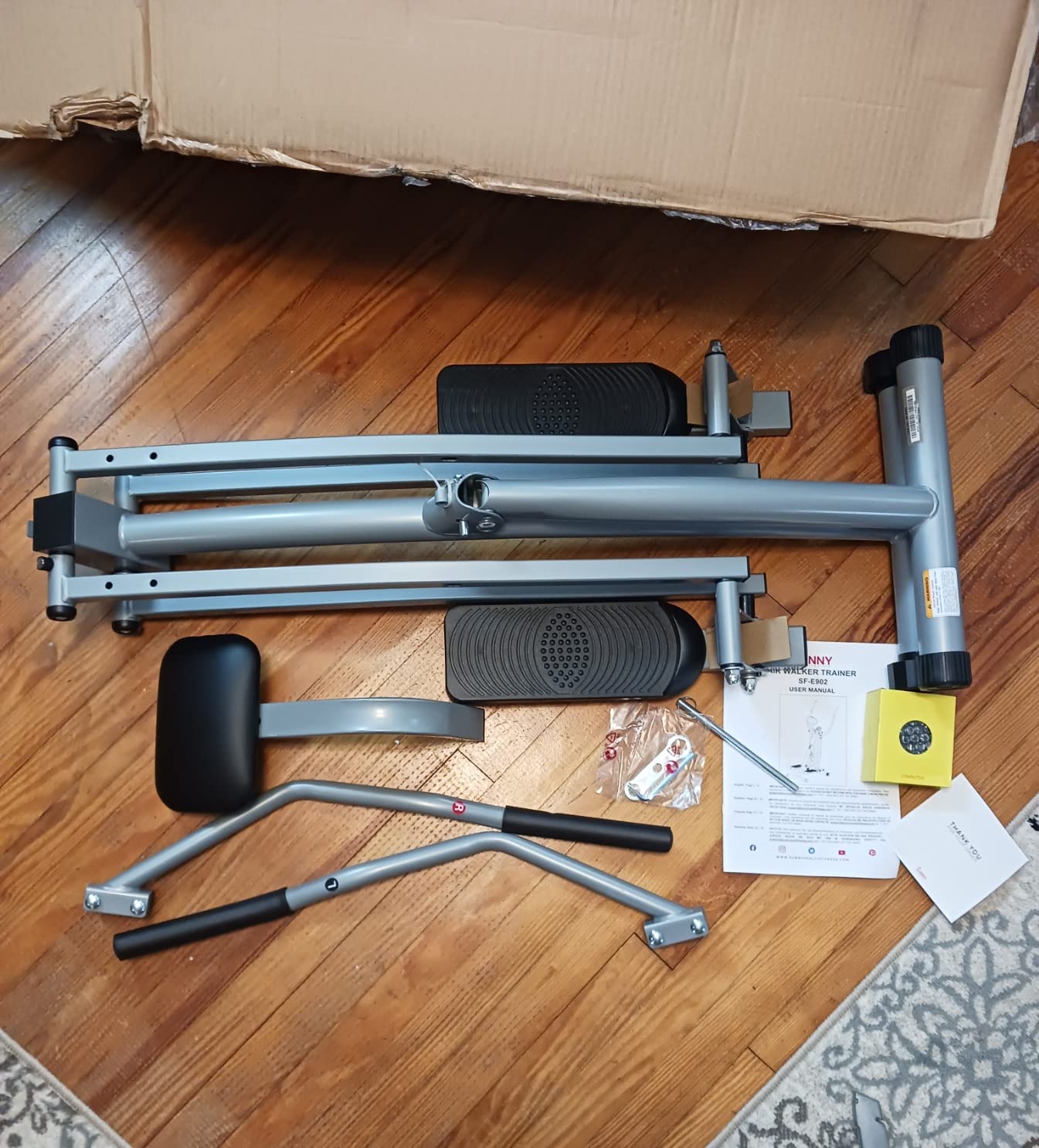 Sunny Health & Fitness Foldable Air Walk Elliptical, 30