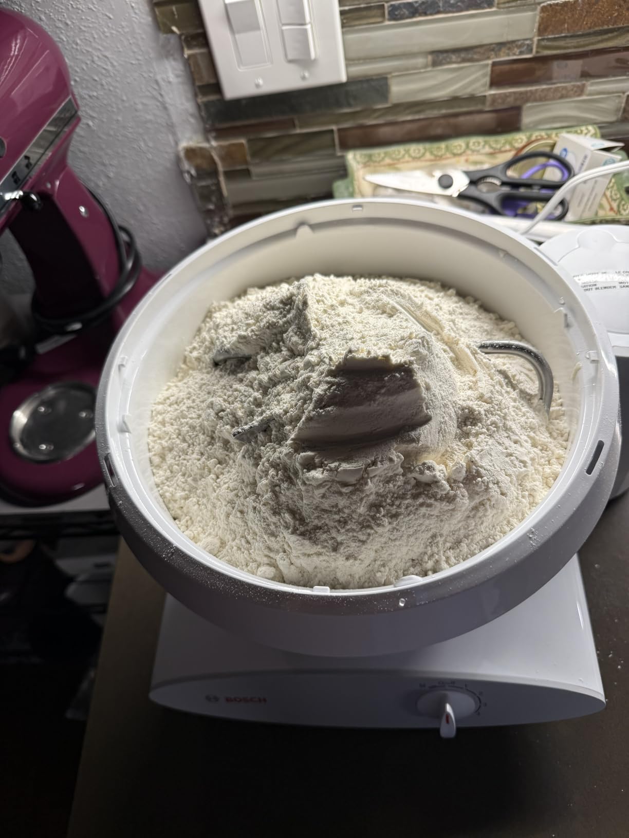 Bosch Universal Plus Stand Mixer 500 Watt, 6.5 Quarts with Wire Whips, Dough Hook & NutriMill Dough Hook Extender Bundle customer photo 2