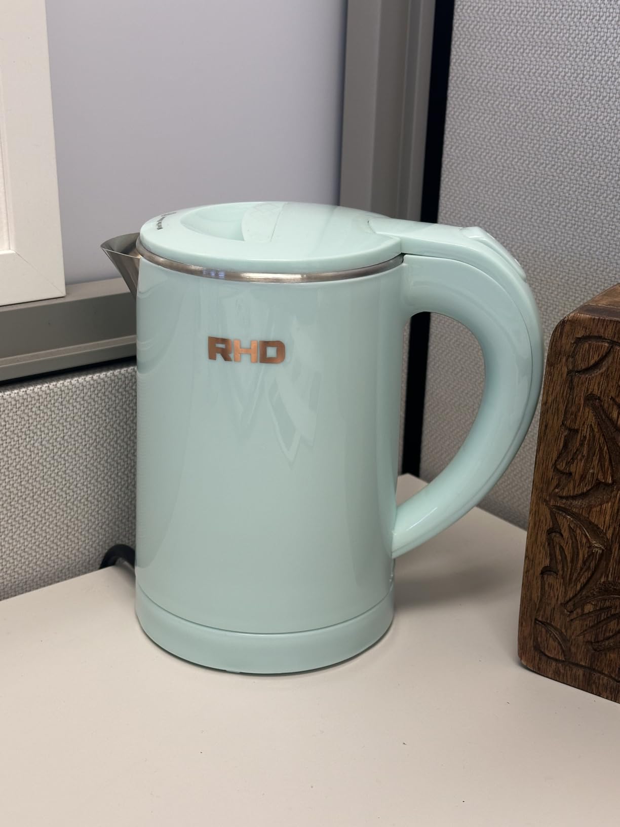 0.5L Small Portable Electric Kettles for Boiling Water, Stainless Steel Travel Kettle, Fast Boil Teapot, Boil-Dry Protection & Auto Shut-Off, Perfect For Traveling Cooking, Coffee, Tea, Eggs - Customer Photo 1