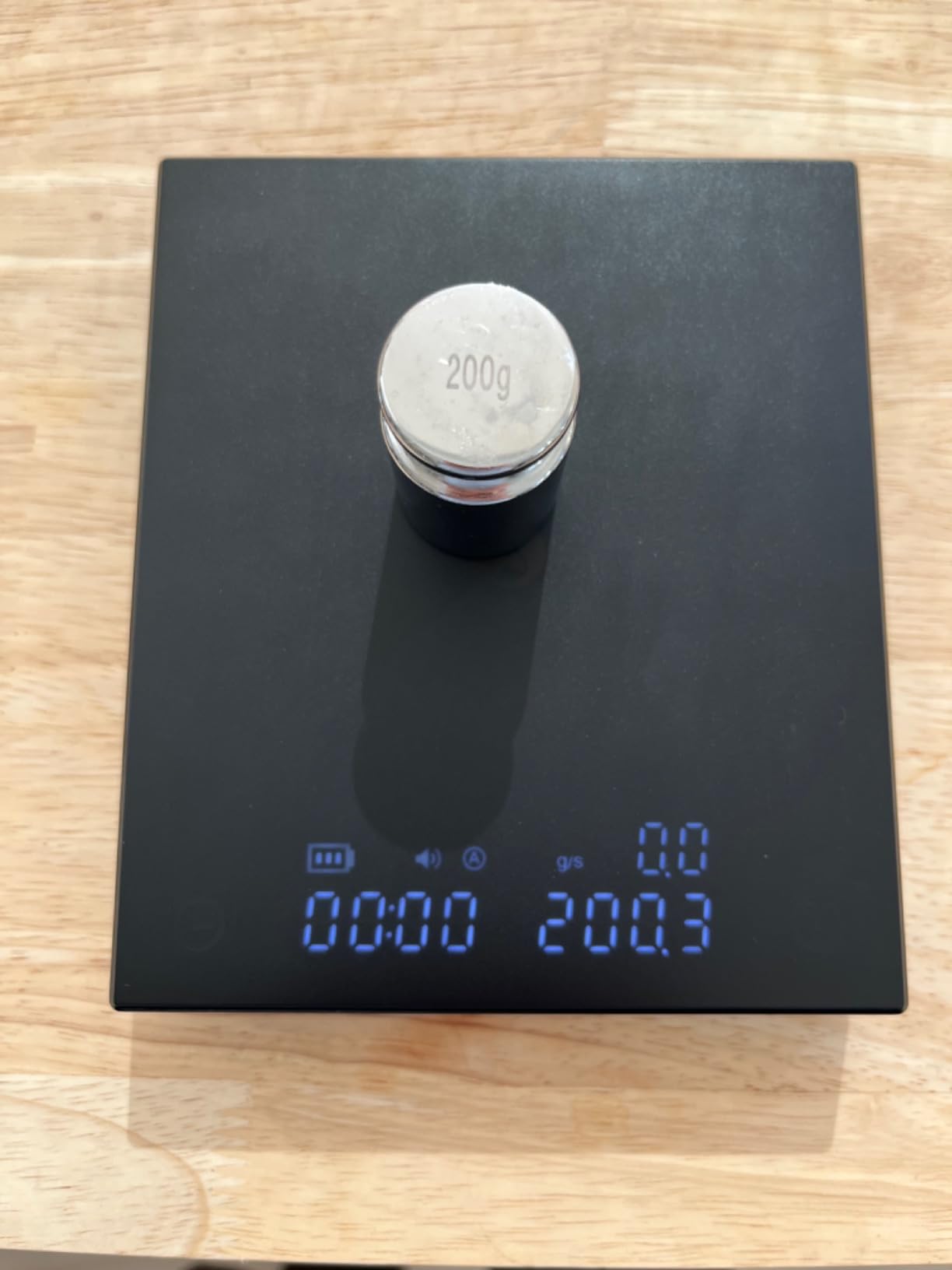 TIMEMORE Coffee Scale Basic 2.0 Electronic Espresso Scale with Water Flow Rate and Timer Function, Free Switching of Ounce/kg Units, Digital Scale for Kitchen/Baking/Cooking, Black - Customer Photo 2