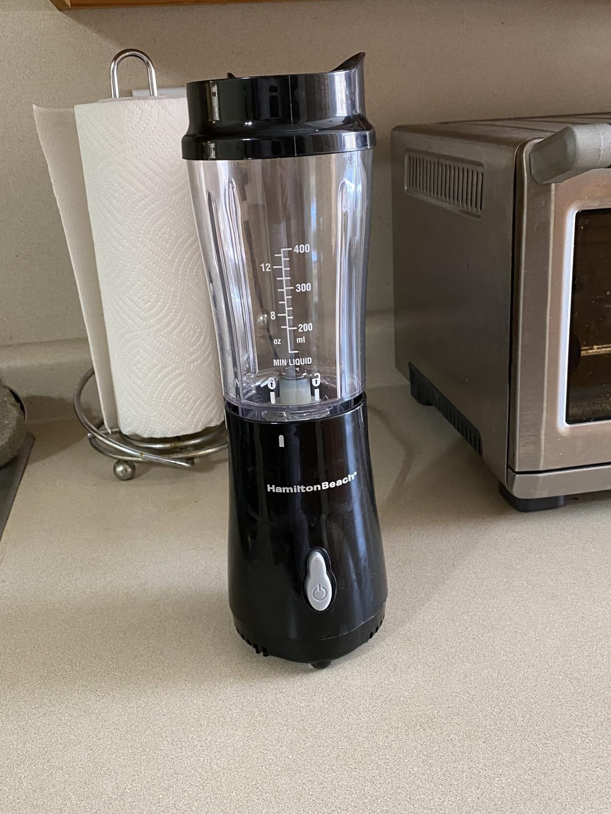 Hamilton Beach Portable Blender for Shakes and Smoothies, 14 Oz BPA Free Travel Cup & Lid, Durable Stainless Steel Blades, Personal Smoothie Blender, Tranquil Blue (51172) Customer Review Hamilton Beach Portable Blender for Shakes and Smoothies, 14 Oz BPA Free Travel Cup & Lid, Durable Stainless Steel Blades, Personal Smoothie Blender, Tranquil Blue (51172) - Customer Photo 1