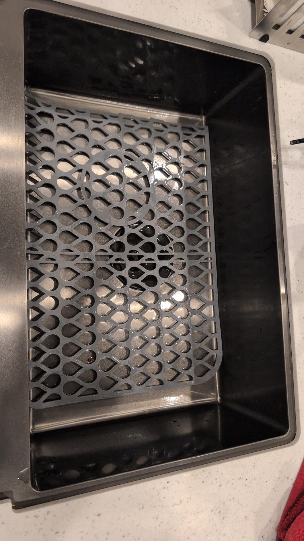 Silicone Sink Protectors for Kitchen Sink – 2 Pack Kitchen Sink Mats for Bottom of Sink – Heat-Resistant, Dishwasher-Safe Sink Grid – Non-Slip Sink Accessories, Flexible Sink Protector Mat – White - Customer Photo 1