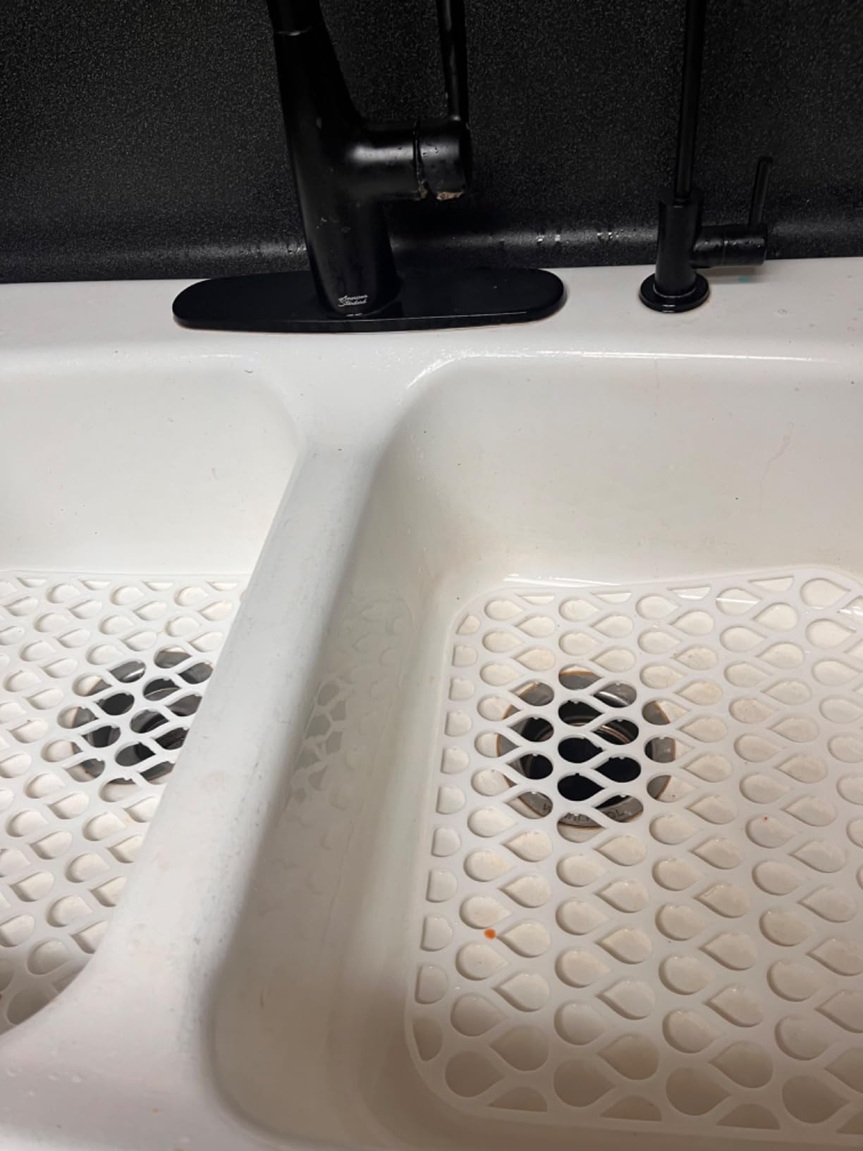 Silicone Sink Protectors for Kitchen Sink – 2 Pack Kitchen Sink Mats for Bottom of Sink – Heat-Resistant, Dishwasher-Safe Sink Grid – Non-Slip Sink Accessories, Flexible Sink Protector Mat – White - Customer Photo 5