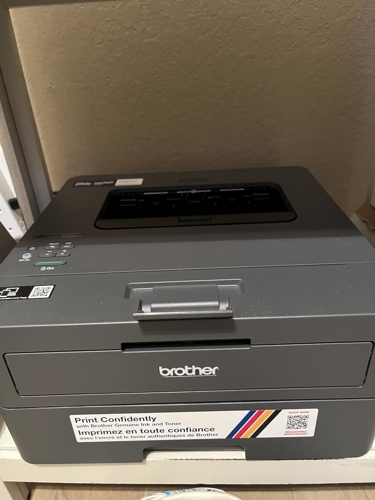 Brother HL-L2405W Wireless Compact Monochrome Laser Printer with Mobile Printing, Black & White Output | Includes Refresh Subscription Trial(1), Works with Alexa customer photo 1