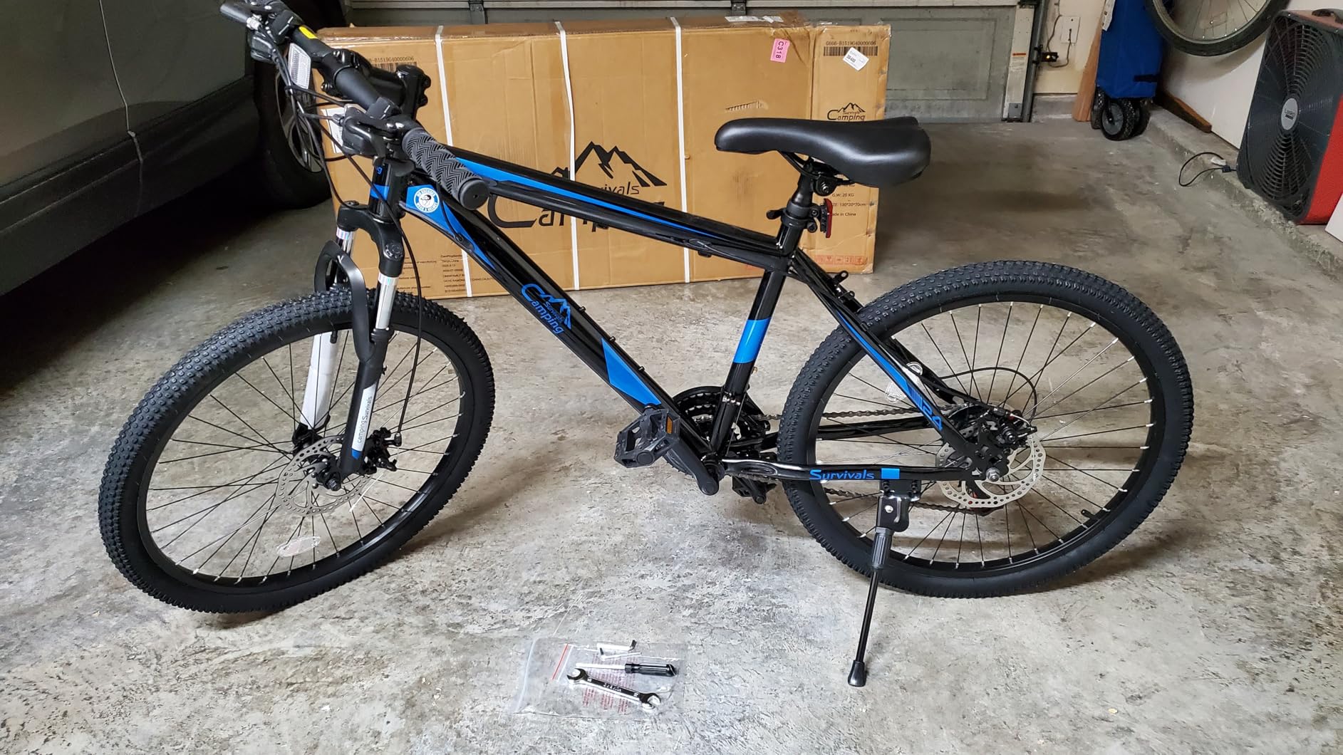 Ktaxon Mountain Bike 24/26/27.5 Inch Men & Women Mountain Bike with 21-Speed Adult Bikes, Double Disc Brake, Suspension Fork and High Carbon Steel Frame customer photo 1