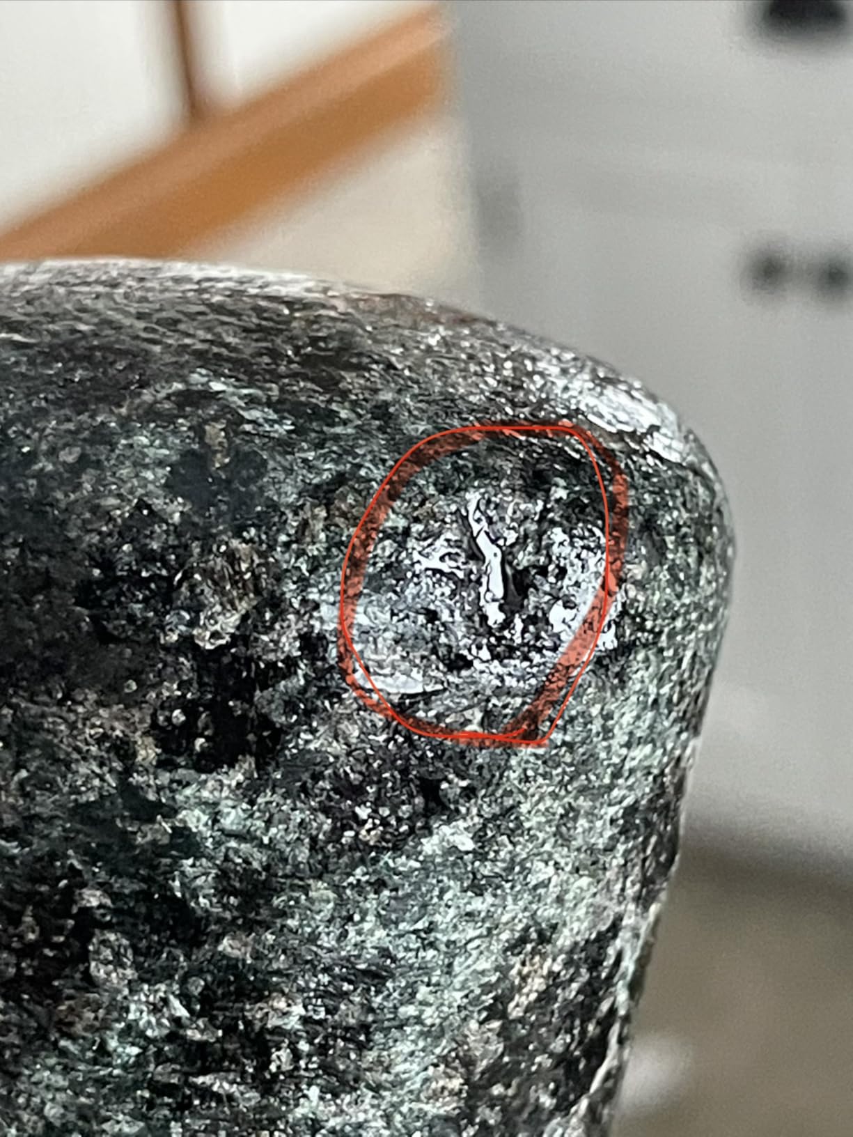 ChefSofi 1.5 Cup-Capacity Mortar and Pestle Set - Unpolished Heavy Granite for Enhanced Performance and Organic Appearance - Customer Photo 3