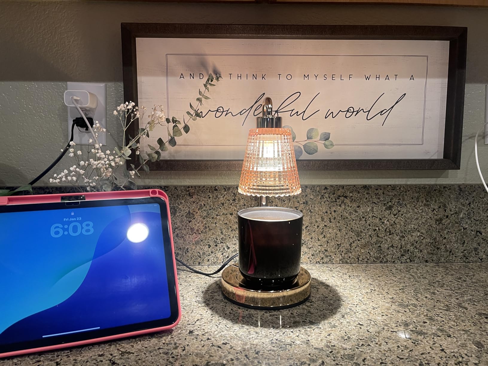 Candle Warmer Lamp with Timer Dimmable, Birthday Gifts for Women Mom, House Warming Gifts New Home Decor, Wax Melt Warmer for Jar Candles with 2 Bulbs - Customer Photo 1