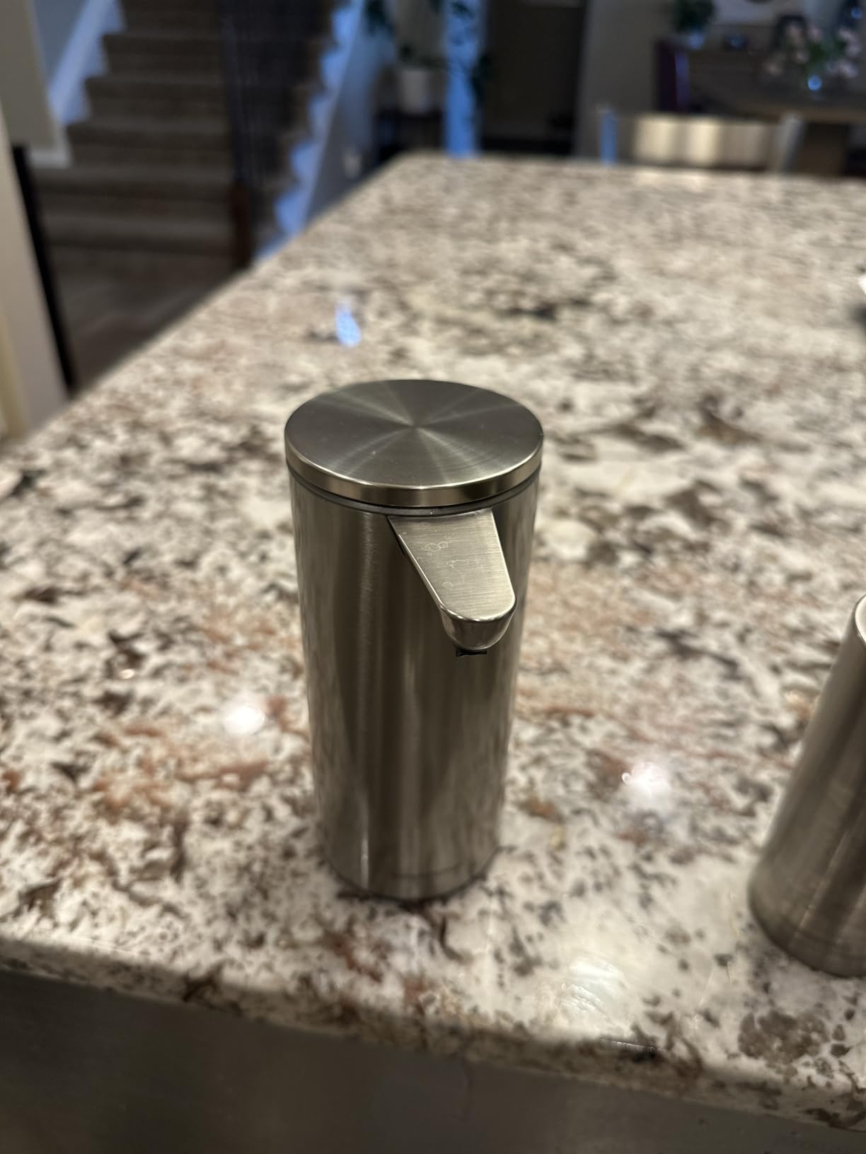 simplehuman 9 oz. Touch-Free Automatic Rechargeable Sensor Pump, Brushed Stainless Steel, New Customer Review simplehuman 9 oz. Touch-Free Automatic Rechargeable Sensor Pump, Brushed Stainless Steel, New - Customer Photo 2