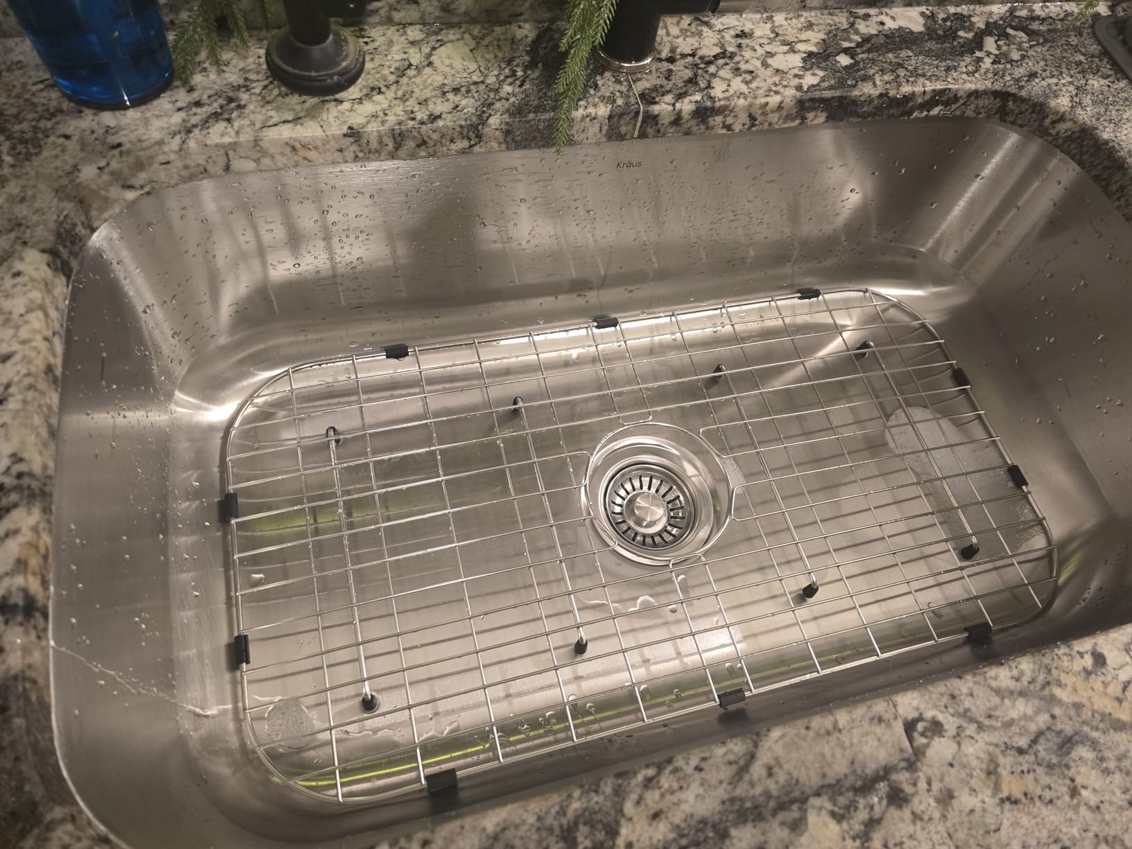 KRAUS Premier 32 3/8 inch Undermount Single Bowl 18-Gauge Stainless Steel Kitchen Sink with Bottom Grid and Strainer, KBU44 Customer Review KRAUS Premier 32 3/8 inch Undermount Single Bowl 18-Gauge Stainless Steel Kitchen Sink with Bottom Grid and Strainer, KBU44 - Customer Photo 1