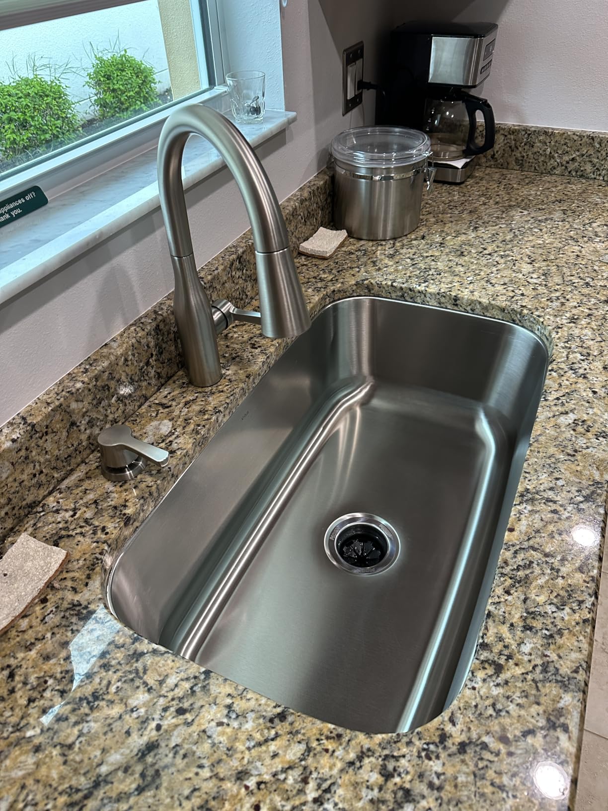 KRAUS Premier 32 3/8 inch Undermount Single Bowl 18-Gauge Stainless Steel Kitchen Sink with Bottom Grid and Strainer, KBU44 Customer Review KRAUS Premier 32 3/8 inch Undermount Single Bowl 18-Gauge Stainless Steel Kitchen Sink with Bottom Grid and Strainer, KBU44 - Customer Photo 3