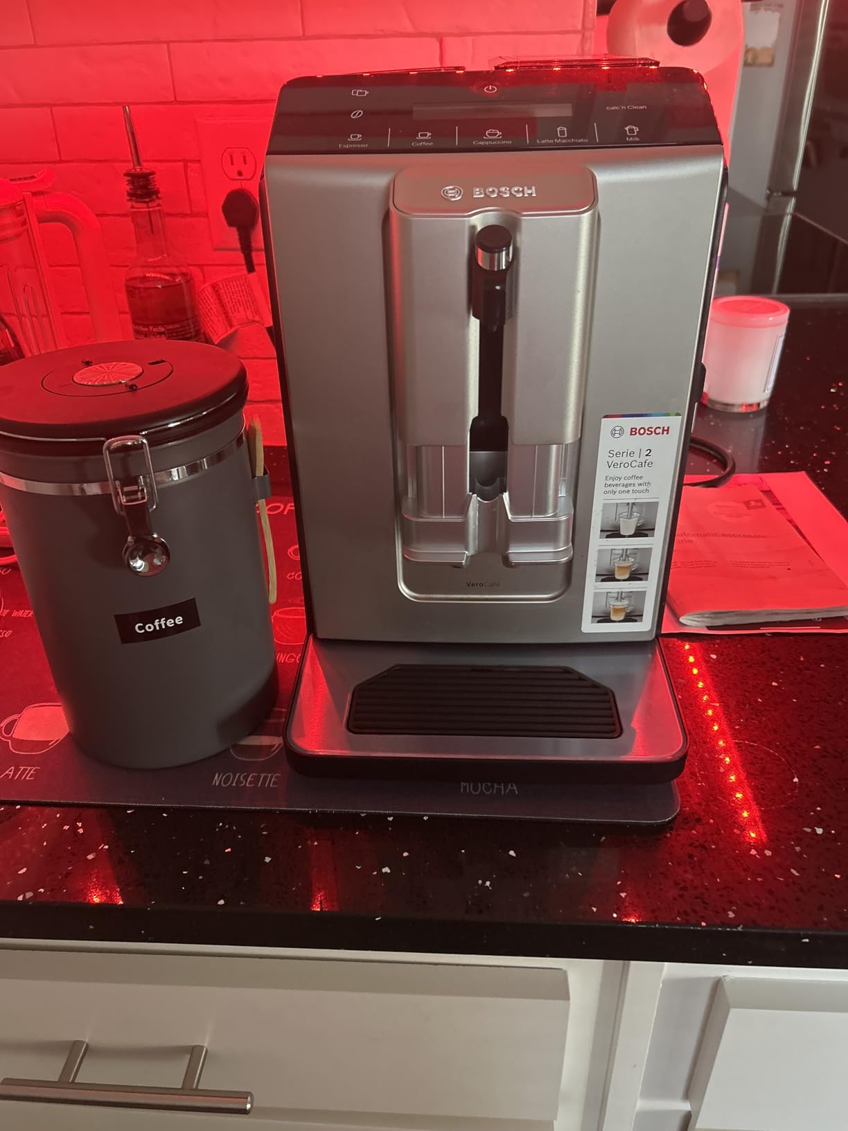 Bosch 300 Series Fully Automatic Espresso and Coffee Machine – One Touch Milk Drinks, Built-In Ceramic Grinder, In-Cup Frother, Easy Clean and Descale, Silver TIU20307 - Customer Photo 1