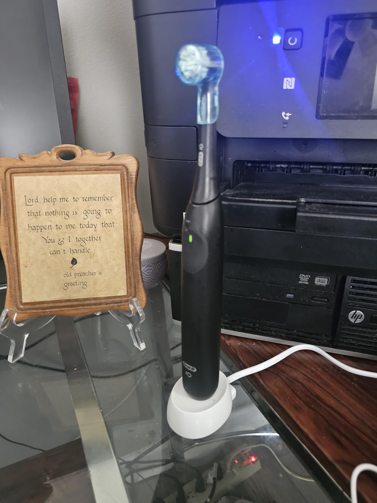 Oral-B iO Series 2 Rechargeable Electric Powered Toothbrush Starter Kit, Night Black with 2 Brush Heads - Automatic Pressure Sensor to Protect Gums - 3 Modes - 2 Min Timer customer photo 2