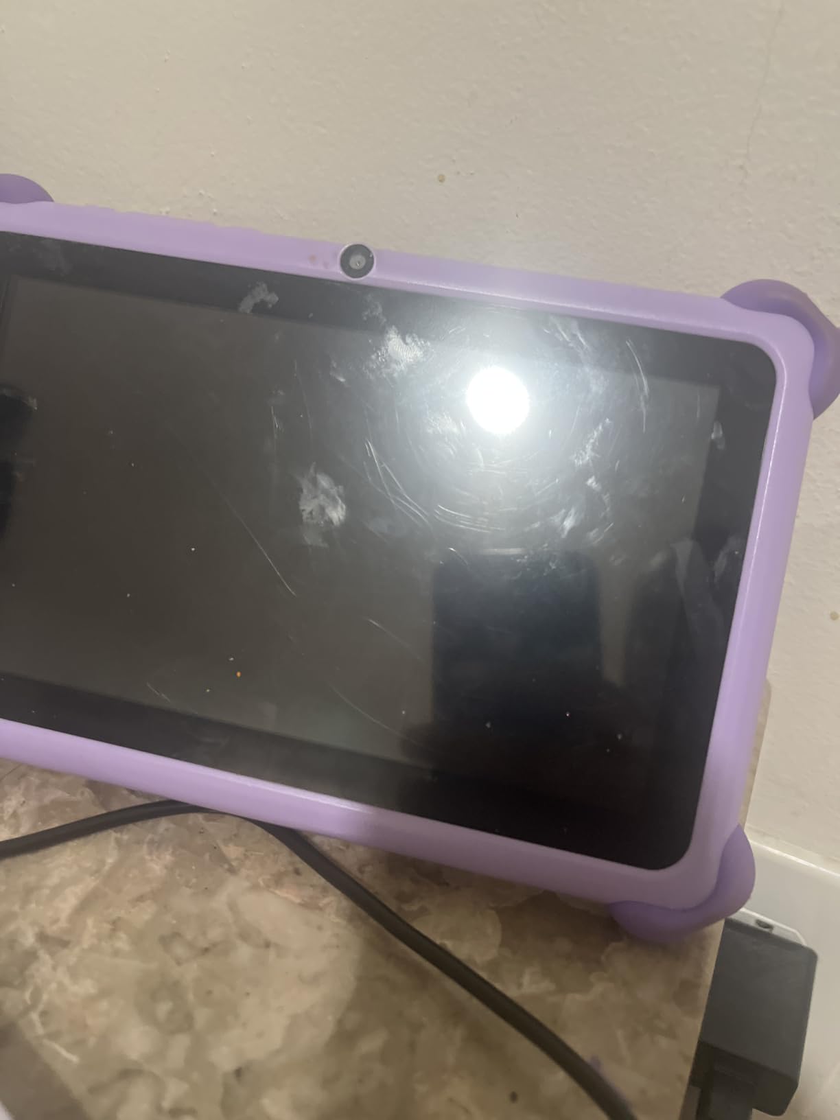 Kids Tablet 7 inch Android 12.0 for Toddler, 4GB RAM 32GB ROM Bluetooth IPS Screen Parental Control Dual Camera Shockproof Case for Educational Games, (Blue) customer photo 2