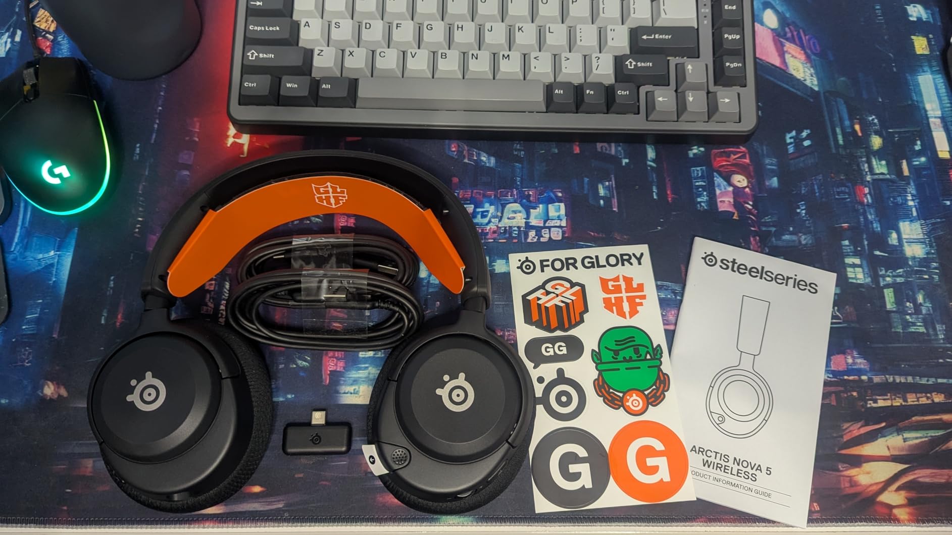 SteelSeries Arctis Nova 5 Wireless Multi-System Gaming Headset - Neodymium Magnetic Drivers - 100+ Audio Presets - 60 HR Battery - 2.4GHz or BT - ClearCast Gen2.X Mic - PC, PS5, PS4, Switch, Mobile customer photo 1