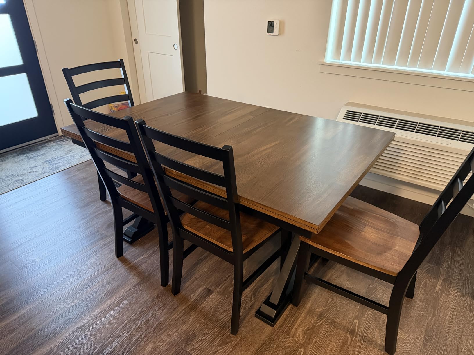 Signature Design by Ashley Wildenauer Dining Extension Table, Self-Storing Butterfly Leaf, Seats 8, Hardwood Solids, 40 Signature Design by Ashley Wildenauer Dining Extension Table, Self-Storing Butterfly Leaf, Seats 8, Hardwood Solids, 40