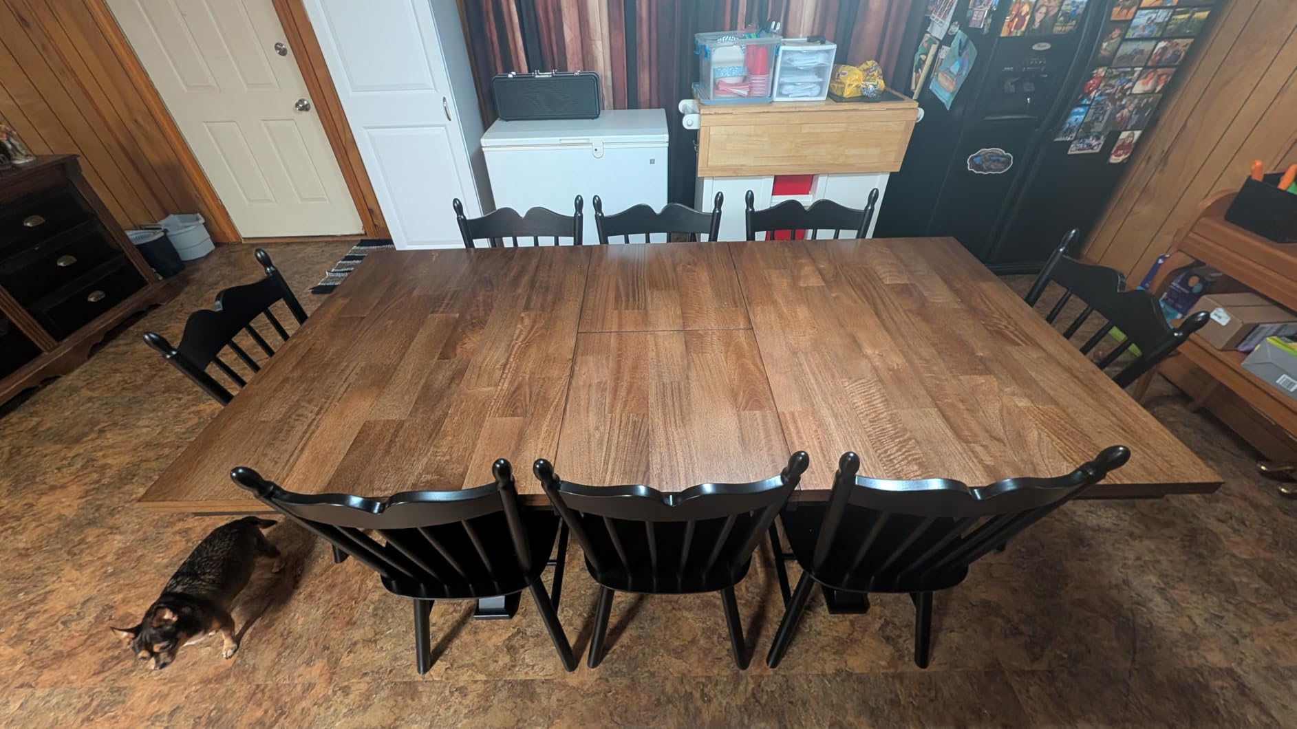 Signature Design by Ashley Wildenauer Dining Extension Table, Self-Storing Butterfly Leaf, Seats 8, Hardwood Solids, 40 Signature Design by Ashley Wildenauer Dining Extension Table, Self-Storing Butterfly Leaf, Seats 8, Hardwood Solids, 40