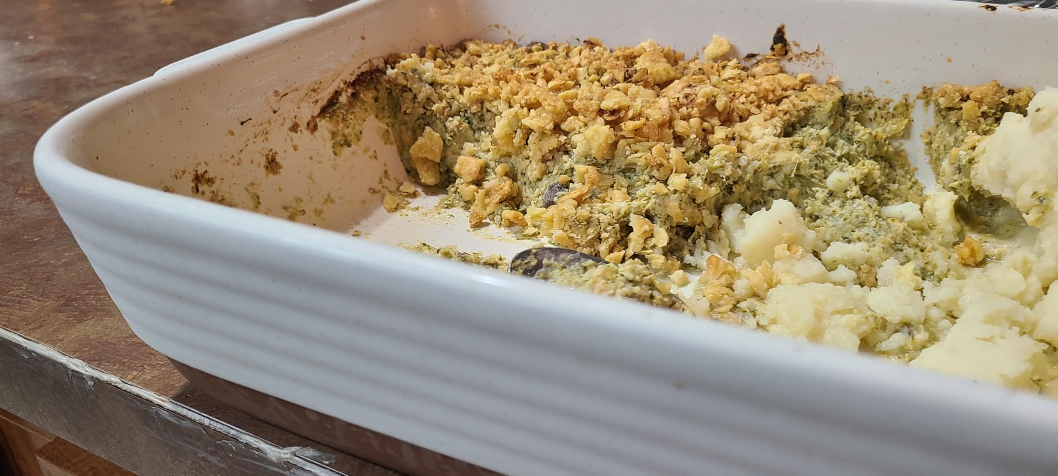 MALACASA Casserole Dishes for Oven, Ceramic Baking Dishes Set of 3, Baking Pan Casserole Dish Set, Rectangular Lasagna Pan Deep with Handles for Baking, Khaki White (14.5''/13''/10.5''), Series TARA - Customer Photo 1