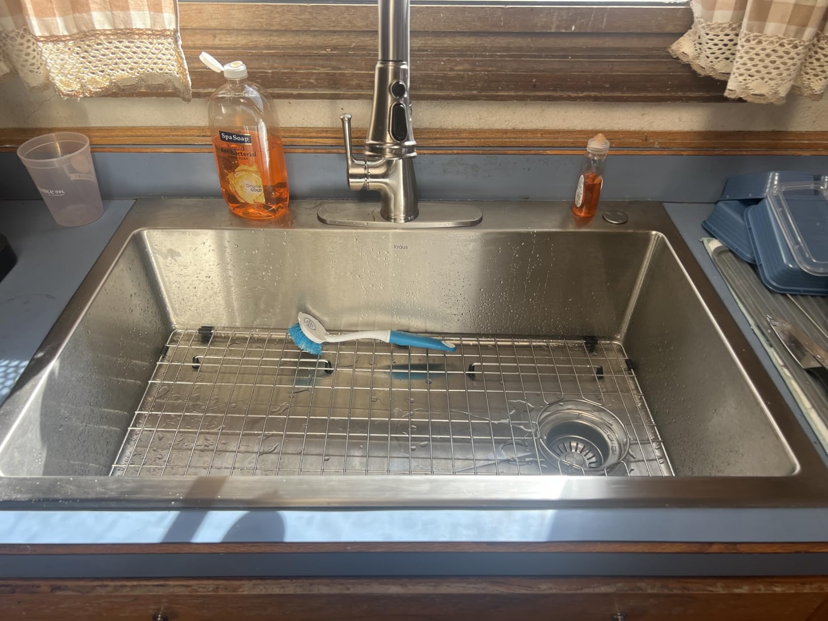 KRAUS Fairlane 33-inch Drop In/Top Mount Single Bowl 18-Gauge Stainless Steel Kitchen Sink, KHT640-33 Customer Review KRAUS Fairlane 33-inch Drop In/Top Mount Single Bowl 18-Gauge Stainless Steel Kitchen Sink, KHT640-33 - Customer Photo 1