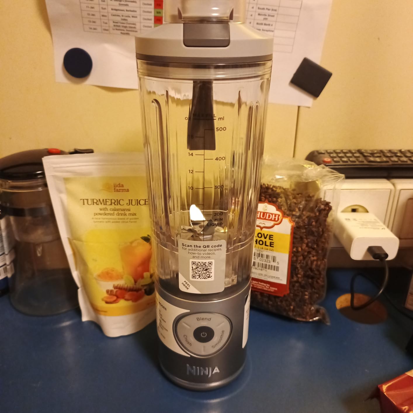 Ninja Blast Max, Portable Blender + Twist & Go, Personal Smoothie, Blend, Ice Crush, 3 Programs, Cordless, 22 oz removable Vessel, Dishwasher Safe, Leakproof, Navy, BC251NV Customer Review Ninja Blast Max, Portable Blender + Twist & Go, Personal Smoothie, Blend, Ice Crush, 3 Programs, Cordless, 22 oz removable Vessel, Dishwasher Safe, Leakproof, Navy, BC251NV - Customer Photo 1