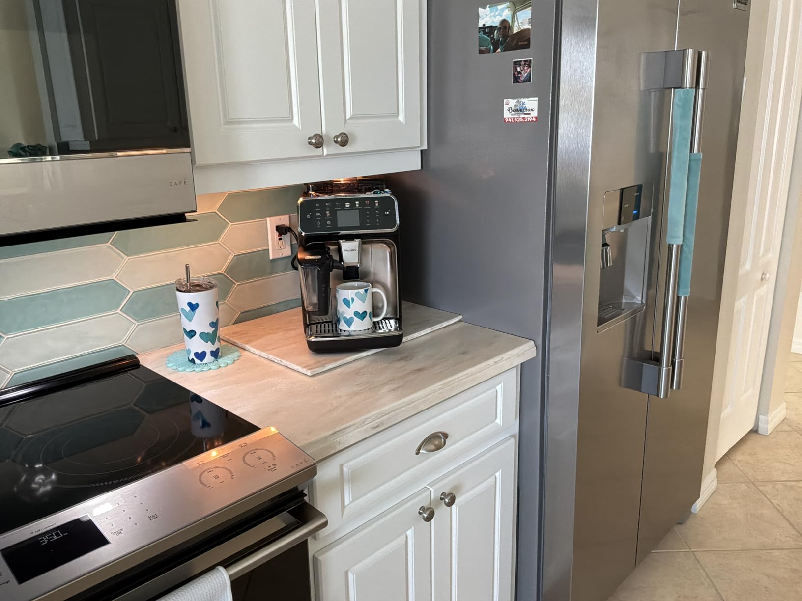 Philips 5500 Series Fully Automatic Espresso Machine, LatteGo Milk System, Integrated Grinder, 20 Hot & Iced Coffee Pre-Sets, Quick Start, SilentBrew, 15-Bar Pressure, Black Chrome (EP5544/94) - Customer Photo 1