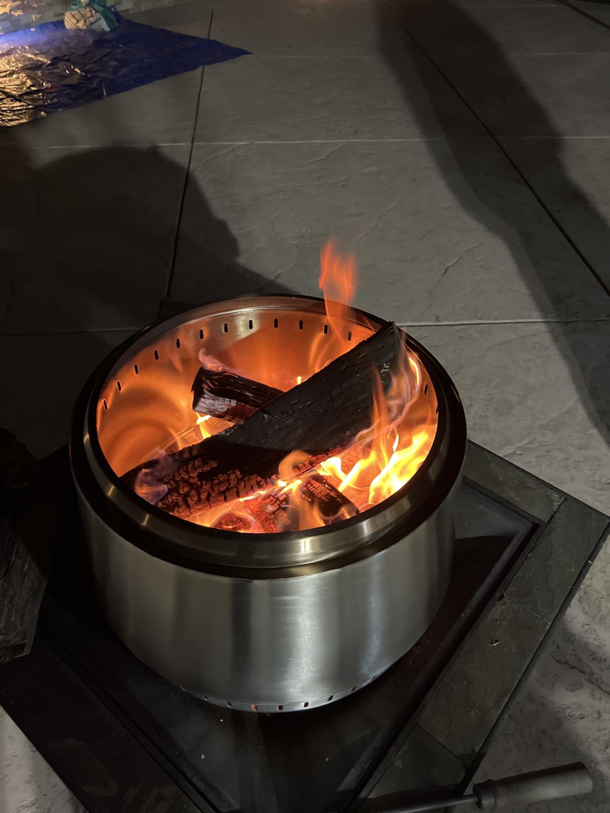 EAST OAK Fuoco Smokeless Fire Pit 21'' for Patio and Outdoor, Stainless Steel Firepit Wood Burning Fireplace with Carrying Bag, Portable Outdoor Fire Pit with Stand & Removable Ash Pan for Outside customer photo 1