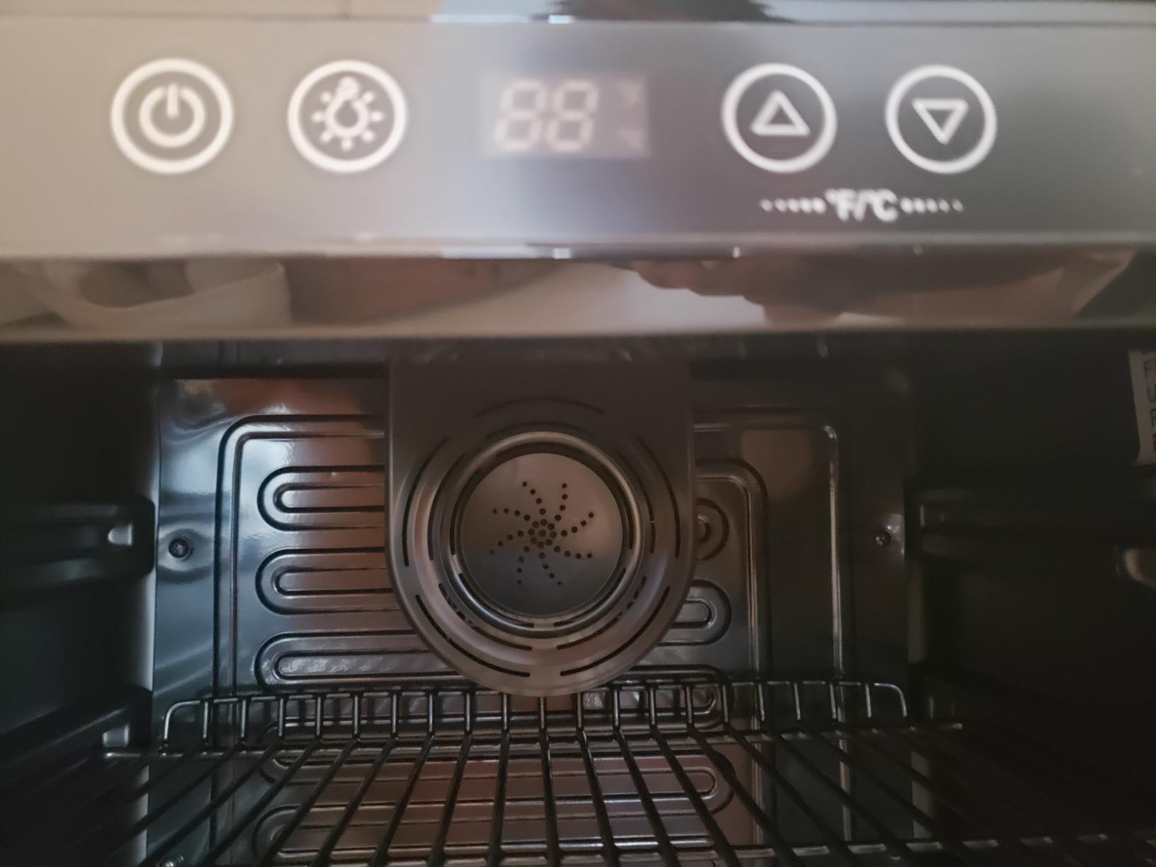 EUHOMY Beverage Refrigerator Cooler, 130 Can Mini Fridge with Glass Door for Soda Beer or Wine, Beverage Cooler for Home, Office, Bar with Adjustable Removable Shelves, Silver - Customer Photo 4