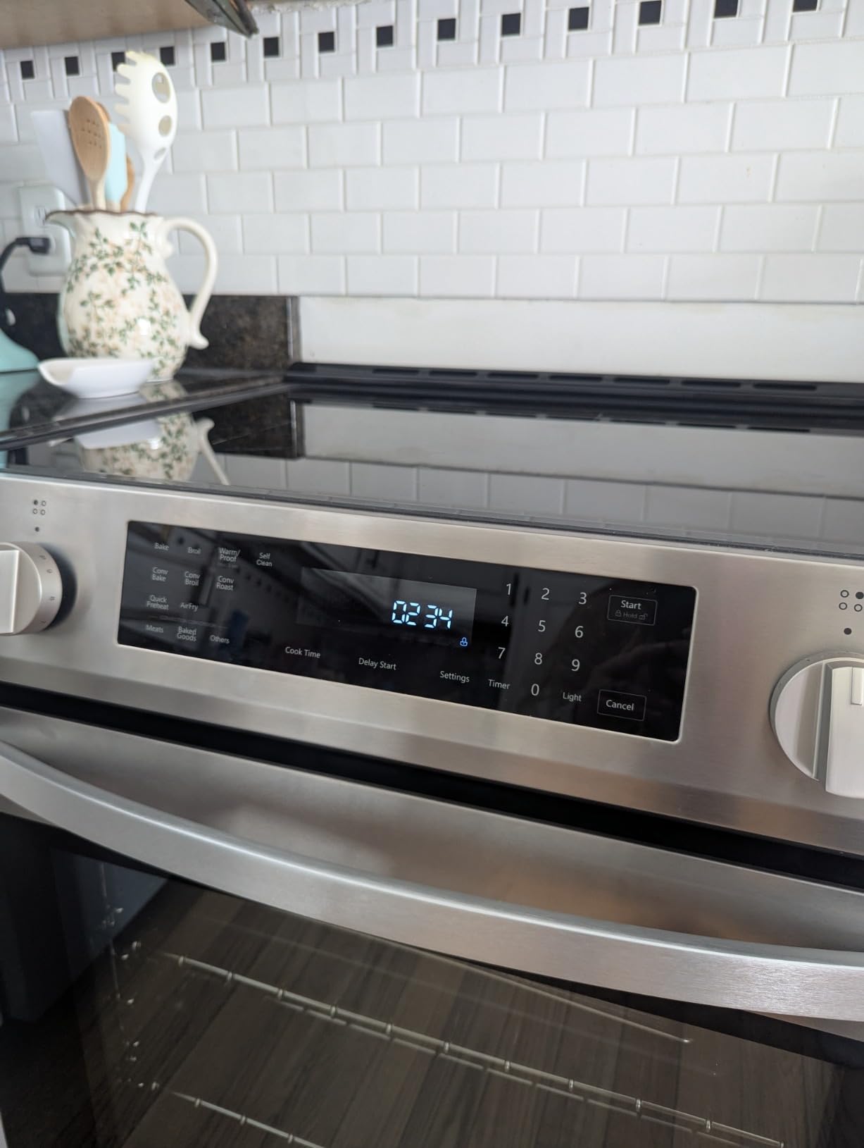Kenmore 2296853 5.6 cu. ft. Front Control Electric Induction Range Oven - 4 Dual Ring Elements, True Convection, Air Fry, Self Clean, Turbo Boil, Chrome Racks, Storage Drawer - Stainless Steel - Customer Photo 2
