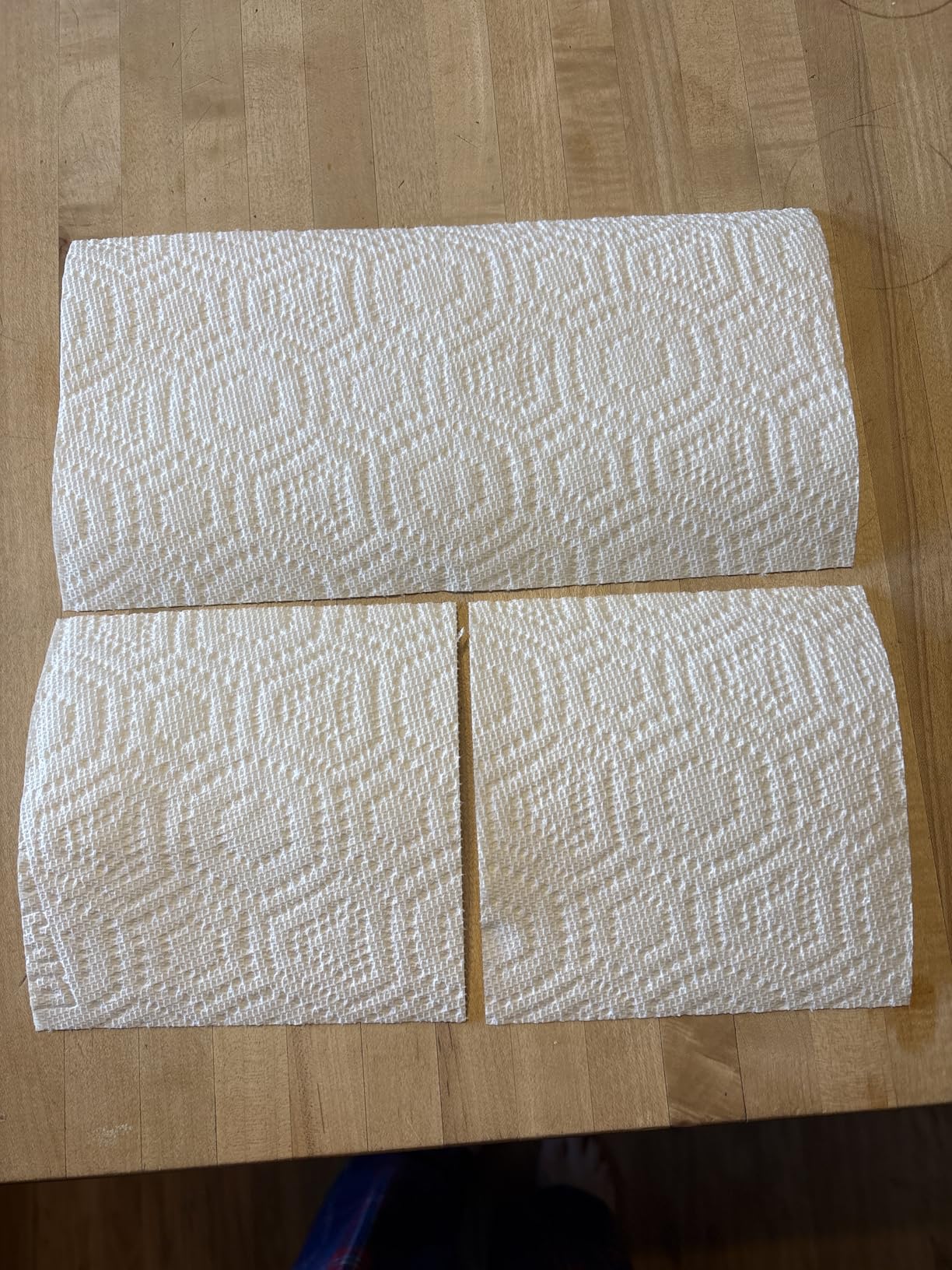 Brawny Tear-A-Square 3-Ply Paper Towels, 6 Double Rolls = 12 Regular Rolls, Strong, Absorbent, and Durable with 3 Sheet Sizes (Quarter, Half, Full) - Customer Photo 1