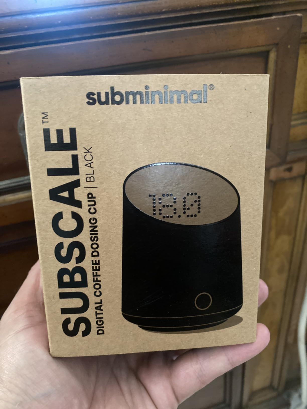 Subminimal Subscale Digital Dosing Cup with LED Display – Sleek & Precise Scale - Dosing & Brewing Accessories, Measures Coffee Grounds for Espresso - Black - Customer Photo 1