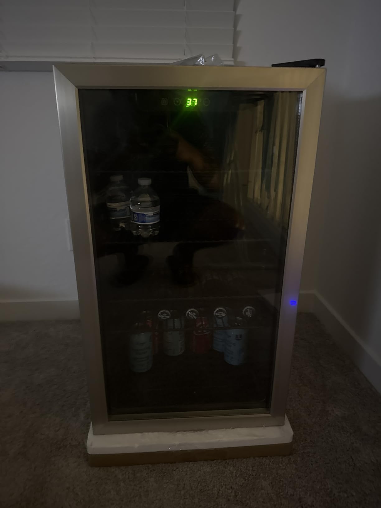 Mini Fridge 130 Can Beverage Refrigerator Cooler, 3.2 Cu.Ft Drink Fridge for Soda Wine Beer, Digital Temperature Control Cooler for Home, Dorm, Bar - Customer Photo 1