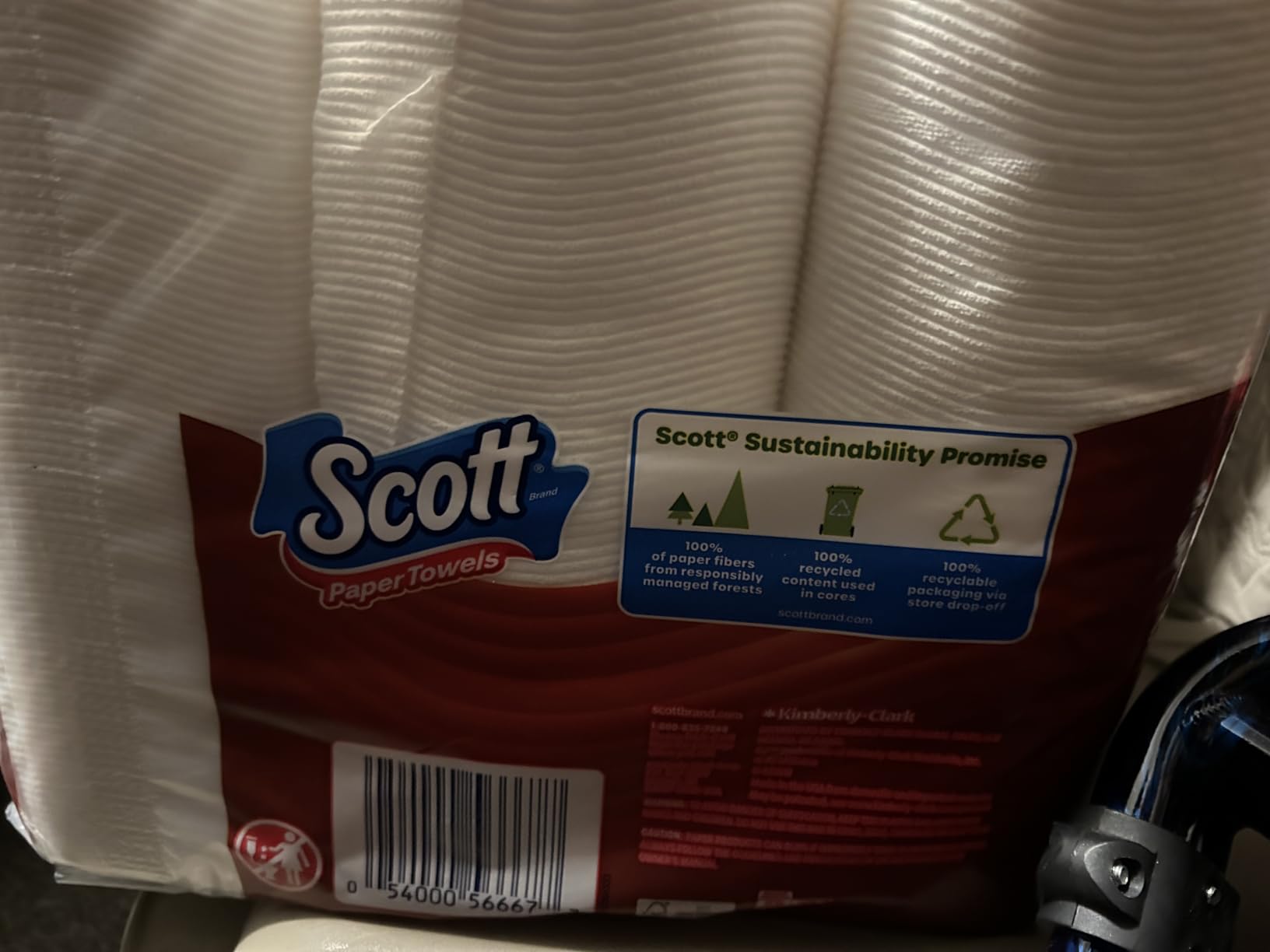 Scott Paper Towels, Choose-A-Sheet, 30 Double Rolls = 60 Regular Rolls (108 Sheets Per Roll) - Customer Photo 3