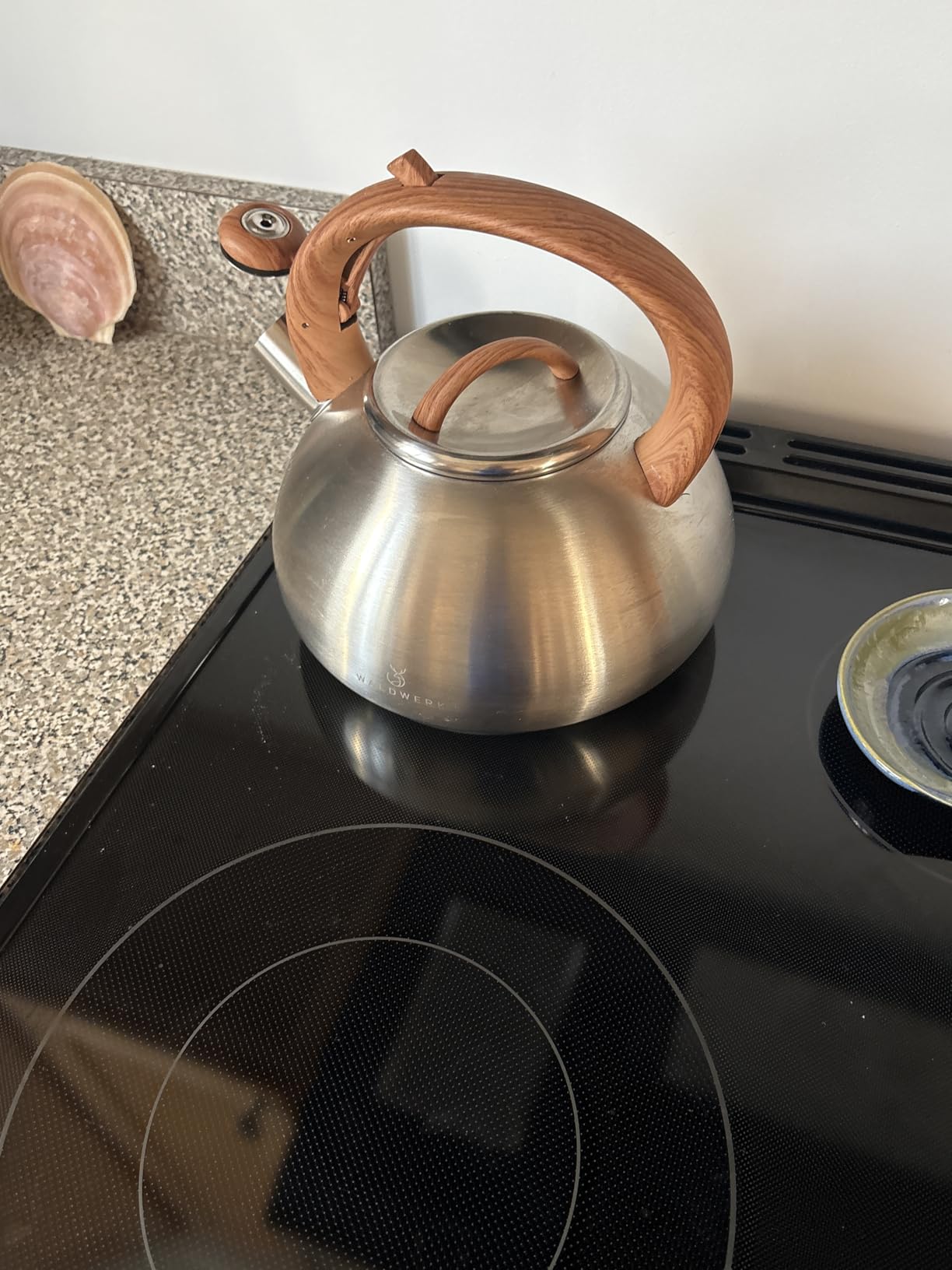 WALDWERK Tea Kettle Stovetop (2.4 Quart) - Teapot for Stovetop - also for Induction and Gas Stoves - Stainless Steel Tea Kettle - Whistling Tea Kettle for Stove Top - Customer Photo 3