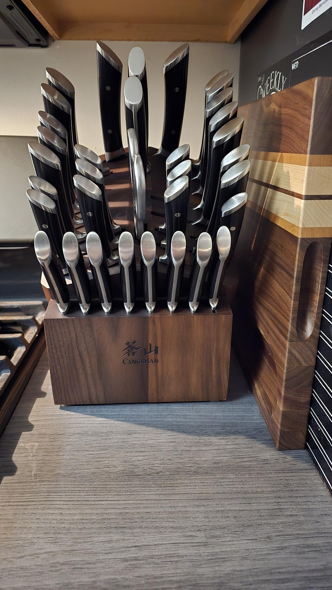 Cangshan OLYMPUS Series 36-Piece Block Set, Forged German Steel - Customer Photo 1