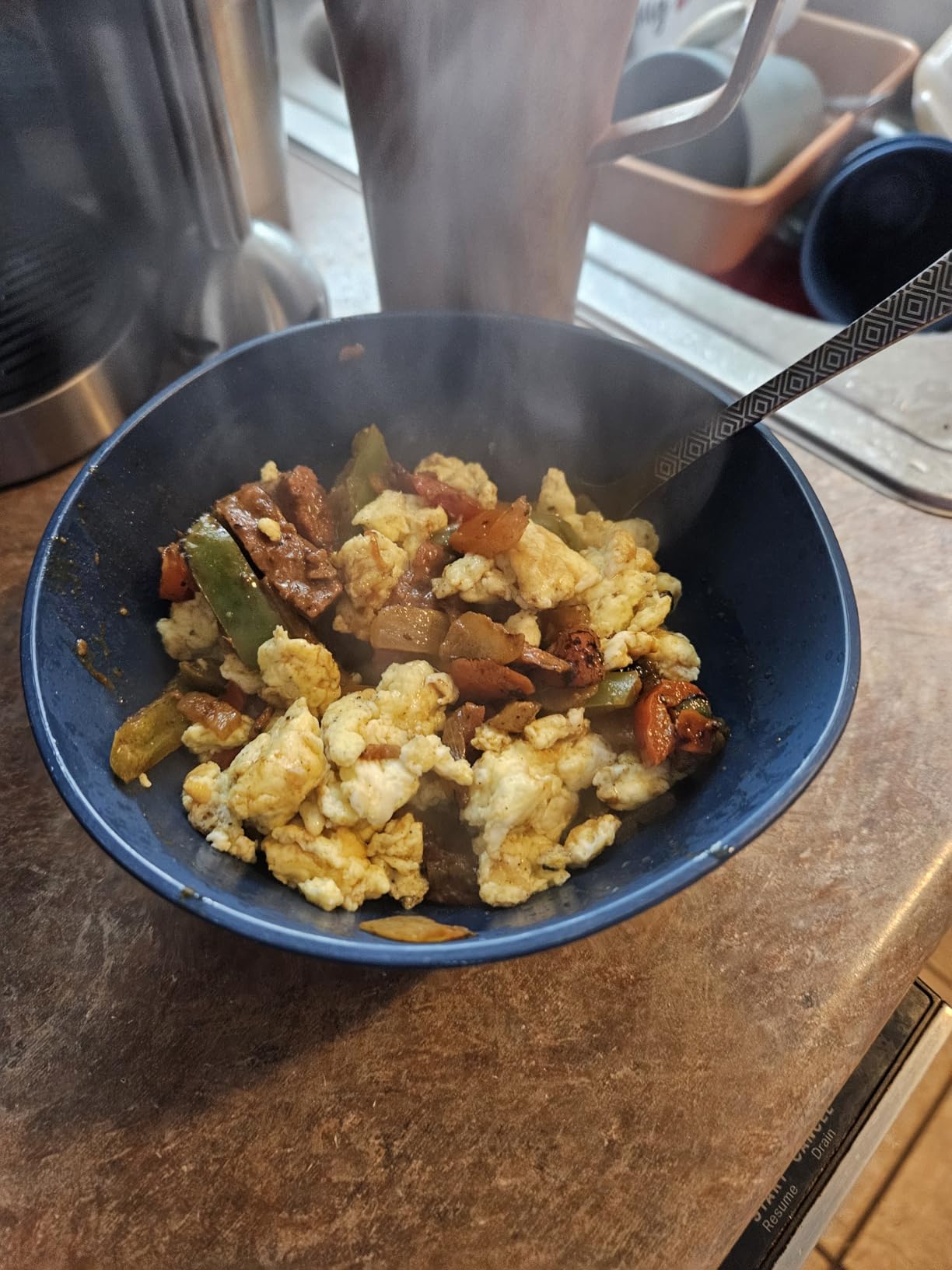 Blue Diamond Hybrid Nonstick Stainless Steel 12 Piece Cookware Set, Tri-Ply PFAS-Free Ceramic Diamond Bond Pots & Pans, Dishwasher & Oven Safe to 850F, Induction Ready, Metal Utensil Safe, Silver Customer Review Blue Diamond Hybrid Nonstick Stainless Steel 12 Piece Cookware Set, Tri-Ply PFAS-Free Ceramic Diamond Bond Pots & Pans, Dishwasher & Oven Safe to 850F, Induction Ready, Metal Utensil Safe, Silver - Customer Photo 5