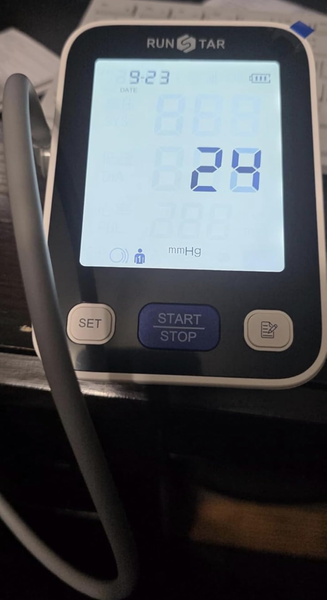 RunStar Upper Arm Blood Pressure Monitor with Wide Range Cuff (8.6'' -16.5'') for Home Use FSA&HSA Eligible, Automatic Digital BP Machine with Storage Bag, 2x99 Reading Memory customer photo 1