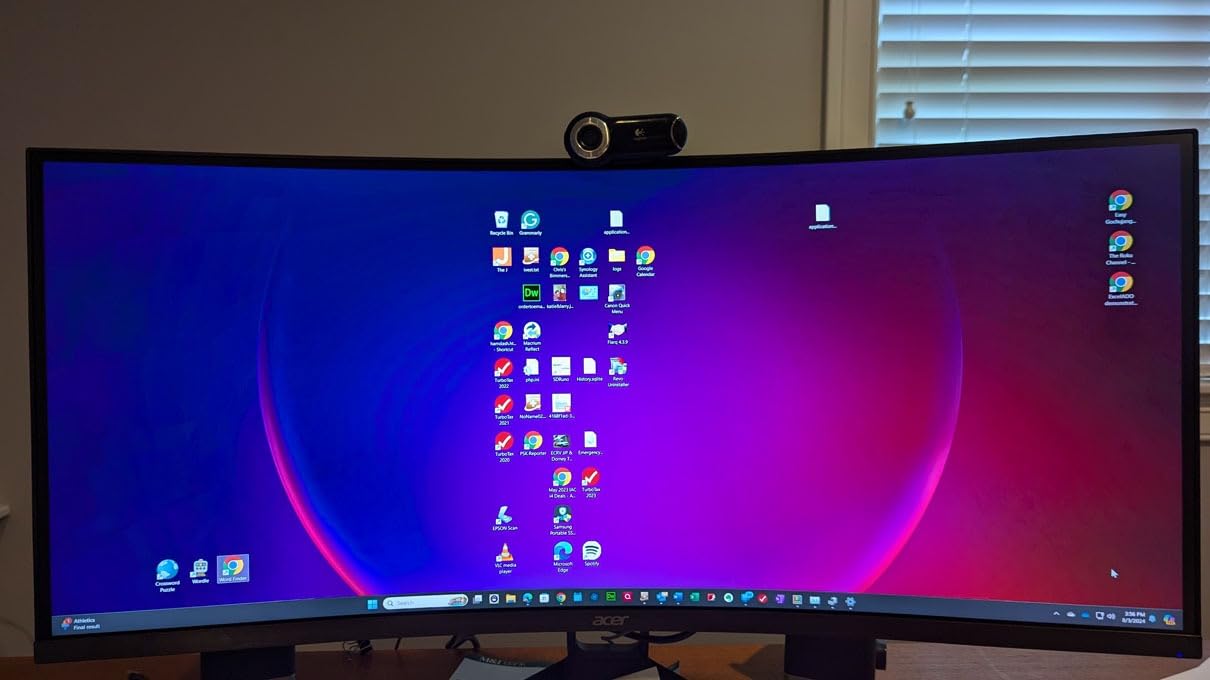 acer Nitro 34 Inch 1000R 21:9 Curved Zero-Frame QHD 3440 x 1440 Gaming Monitor | AMD FreeSync Premium | Up to 120Hz Refresh | 1ms VRB | Two Display Port 1.2 & Two HDMI 2.0 Ports | EDA343CUR J0bmiippx customer photo 2