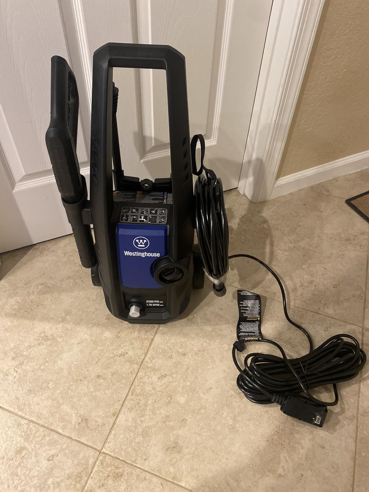 Westinghouse ePX3050 Electric Pressure Washer, 2100 Max PSI 1.76 Max GPM with Foam Cannon and Turbo Nozzle, for Cars/Fences/Driveways/Home/Patios customer photo 2