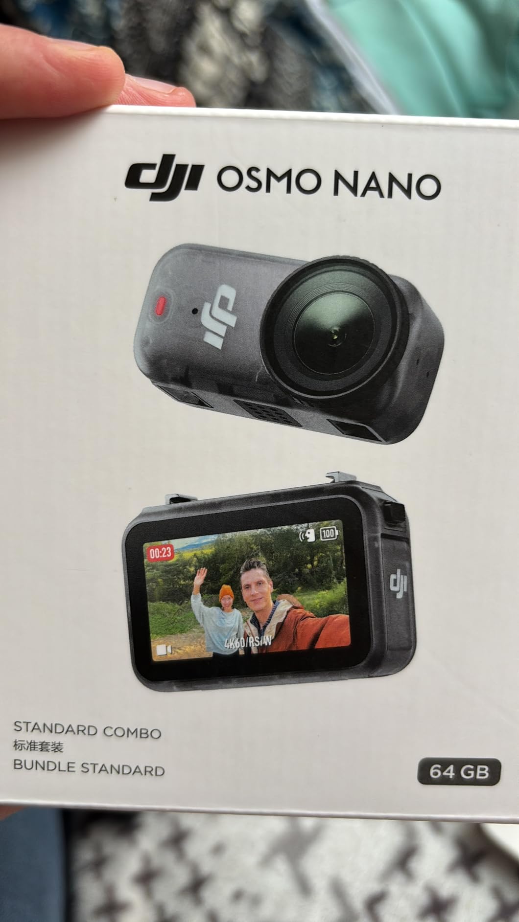 DJI Osmo Nano Standard Combo (128GB) - Small 4K/60fps Vlogging Camera with 1/1.3