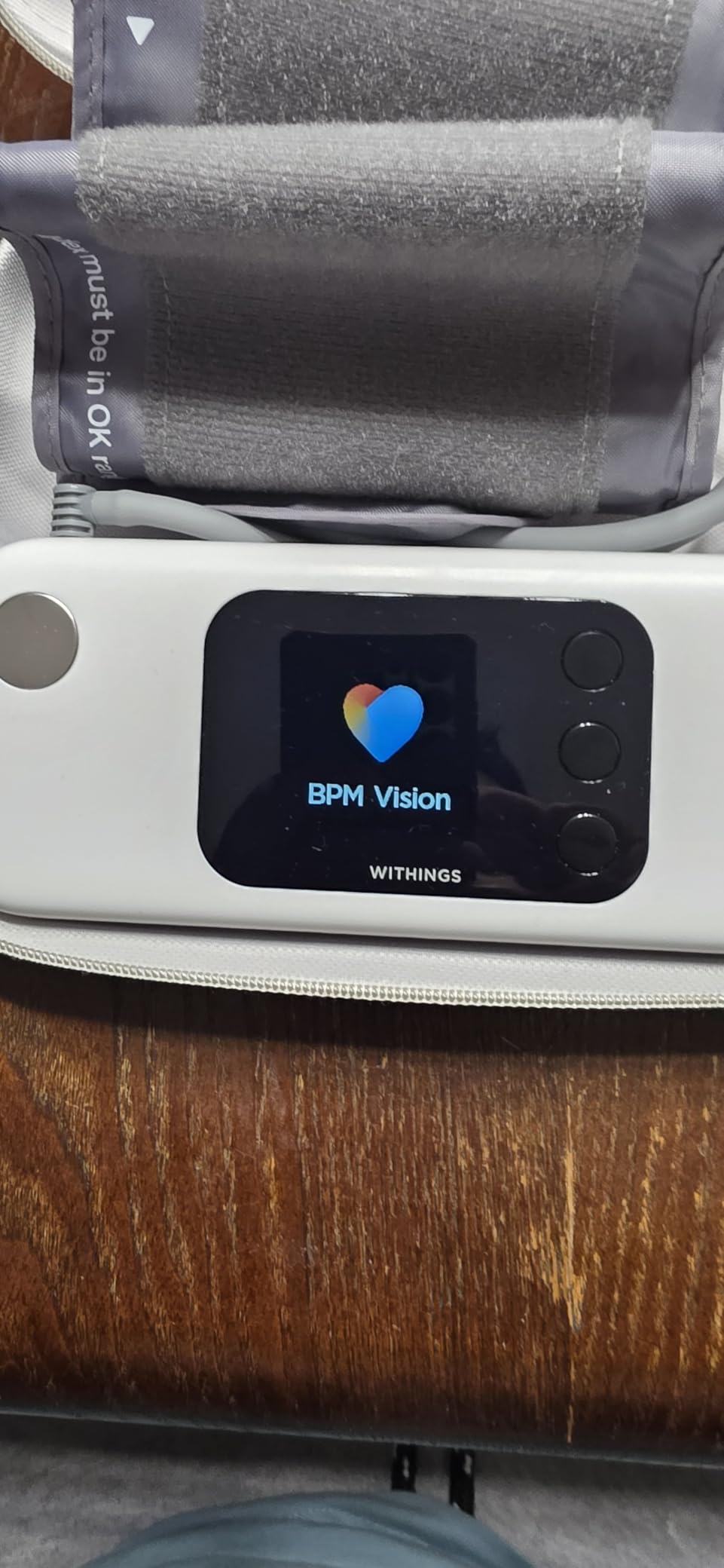 Withings BPM Vision - Smart Arm Blood Pressure Monitor | FDA-Cleared | Easy-to-use, Accurate Systolic & Diastolic Measurements, Wide Range Cuff | Wi-Fi & Bluetooth | iOS & Android | FSA/HSA customer photo 2