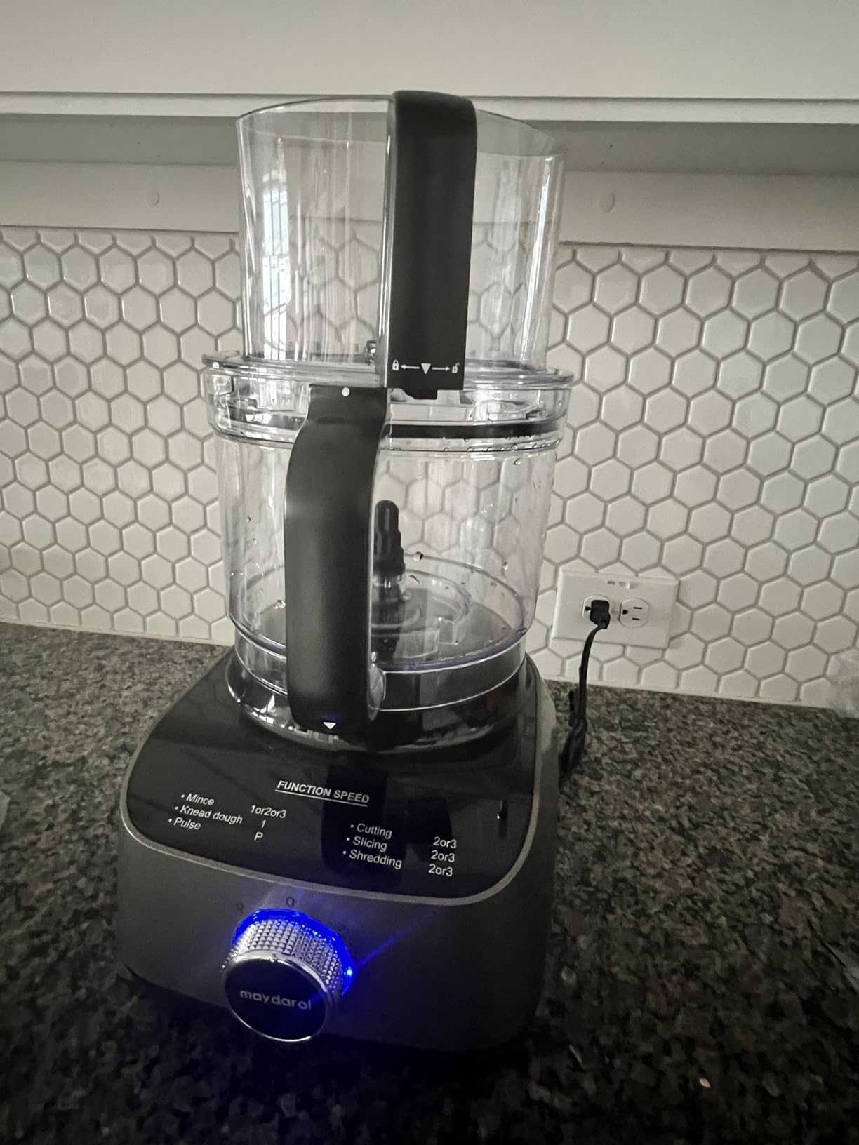 14 Cup Large Food Processor, XL Bowl, Large Chute for Blending, Mixing, Shredding, and Slicing, Meat and Vegetable Chopping, Doughing, All in One for kitchen,4 Speeds, 600W Customer Review 14 Cup Large Food Processor, XL Bowl, Large Chute for Blending, Mixing, Shredding, and Slicing, Meat and Vegetable Chopping, Doughing, All in One for kitchen,4 Speeds, 600W - Customer Photo 1