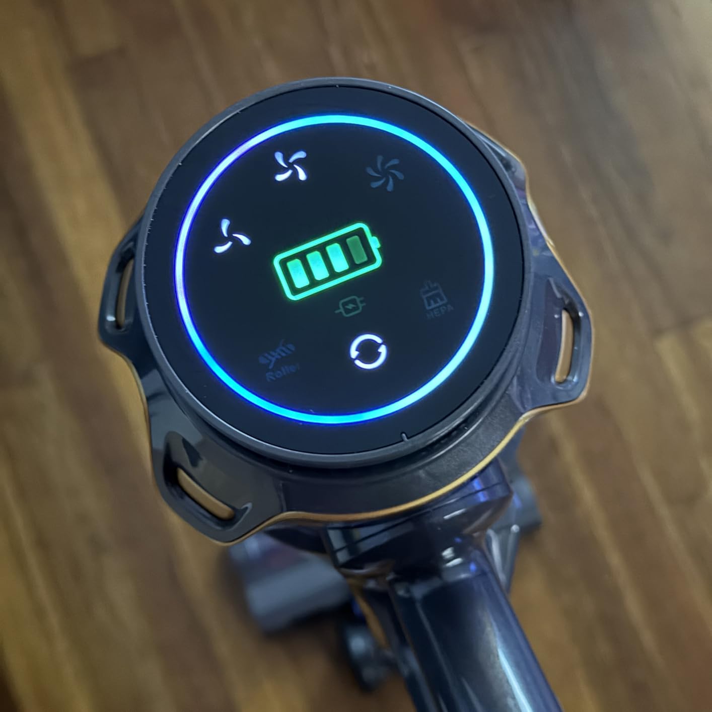 Cordless Vacuum Cleaner, Upgraded 650W 55KPA 70Mins Cordless Stick Vacuum Cleaner with Self-Standing and Touch Screen, Anti-tangle Wireless Vacumm, Vacuum Cleaners for Home/Pet Hair/Carpets/Floors customer photo 2