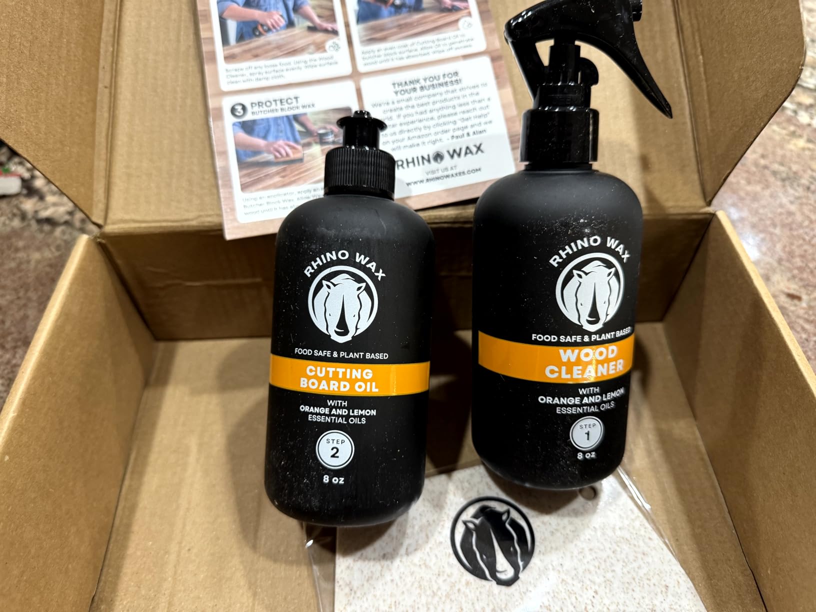 Butcher Block Ultimate Care Kit - Includes Cutting Board Oil, Wax, Wood Spray Cleaner, Bench Scraper, Applicator, Cloths - Customer Photo 1