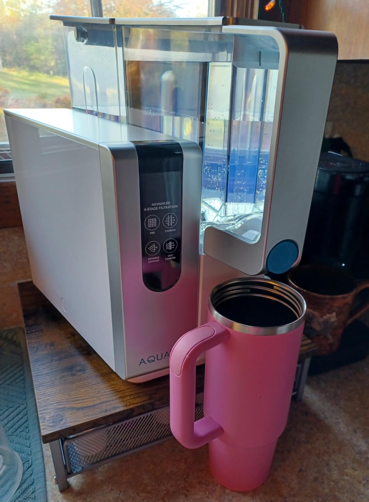 AquaTru Classic Countertop Water Purifier | Certified 4-Stage Reverse Osmosis System Removes 84 Contaminants Including Forever Chemicals, Lead, Fluoride & Microplastics | No Plumbing Required customer photo 2