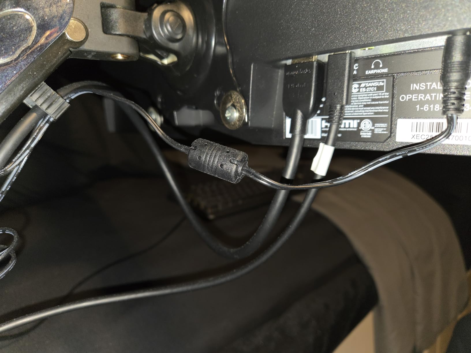 SANSUI 27 Inch Curved 240Hz Gaming Monitor FHD 1080P, 1500R Curve Computer Monitor, 130% sRGB, 4000:1 Contrast, HDR, FreeSync, MPRT 1Ms, Low Blue Light, HDMI DP Ports, Metal Stand, DP Cable Incl. customer photo 2