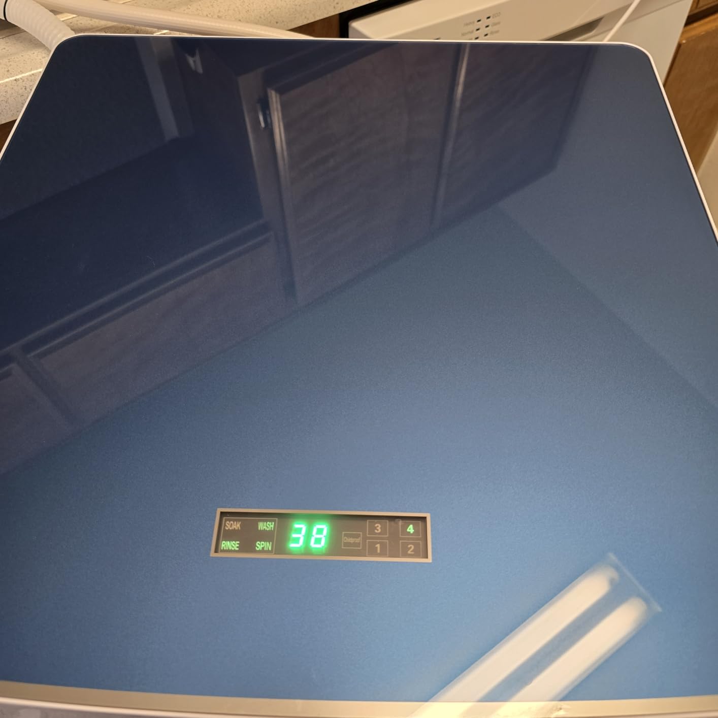 Auertech 28 lbs Portable Washing Machine, Fully Automatic Portable Washer with LED Display, 10 Wash Cycles, 5 Water Levels, 24H Delays, Top Load Washing Machine for Apartment, RV, Dorm, Home - Customer Photo 1