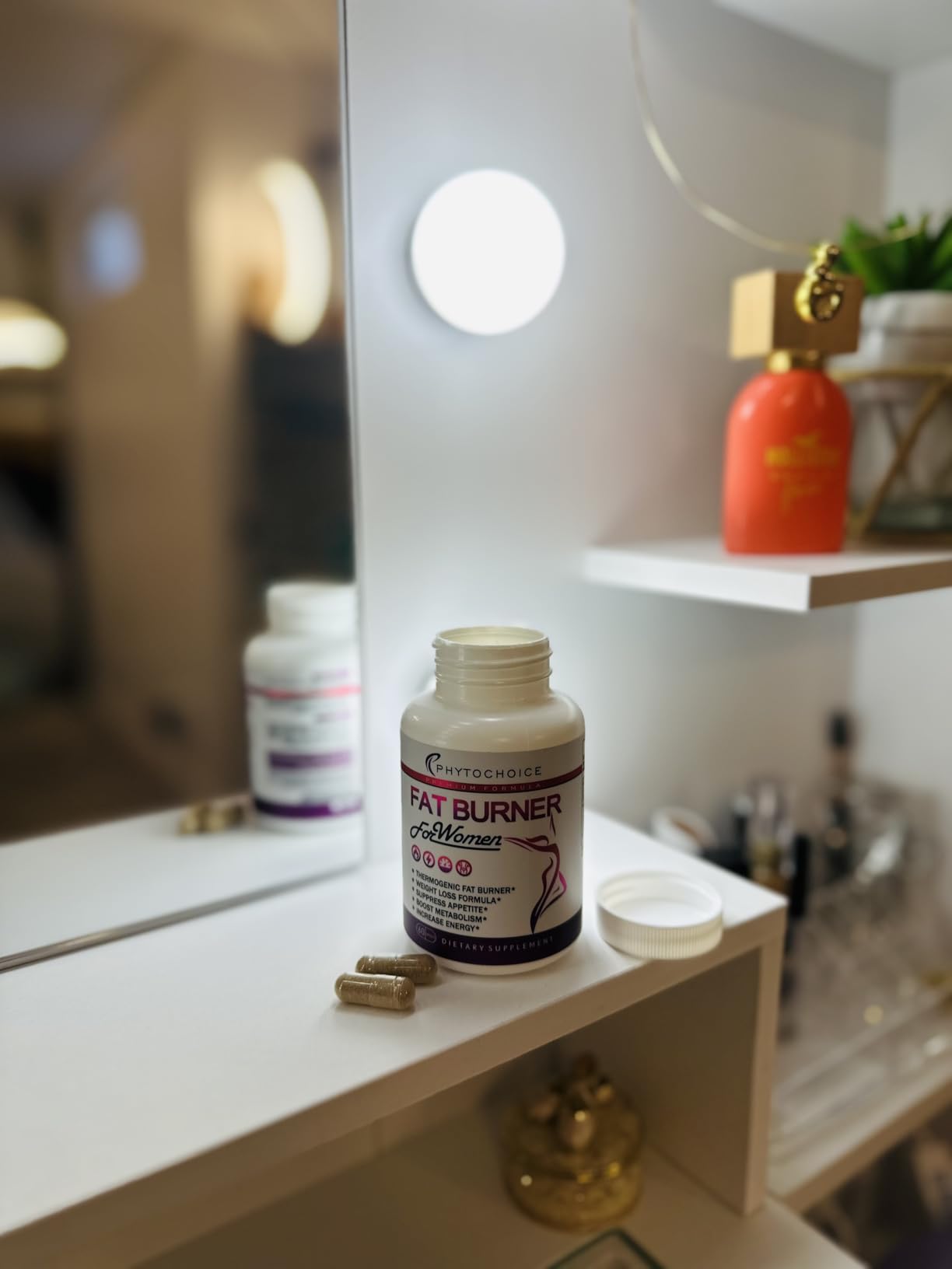 Belly Fat Burner for Women - Powerful Weight Loss Pills That Target Stubborn Belly & Thigh Fat - Thermogenic Metabolism Booster, Appetite Suppressant & Bloating Relief - Advanced Slimming Formula customer photo 3