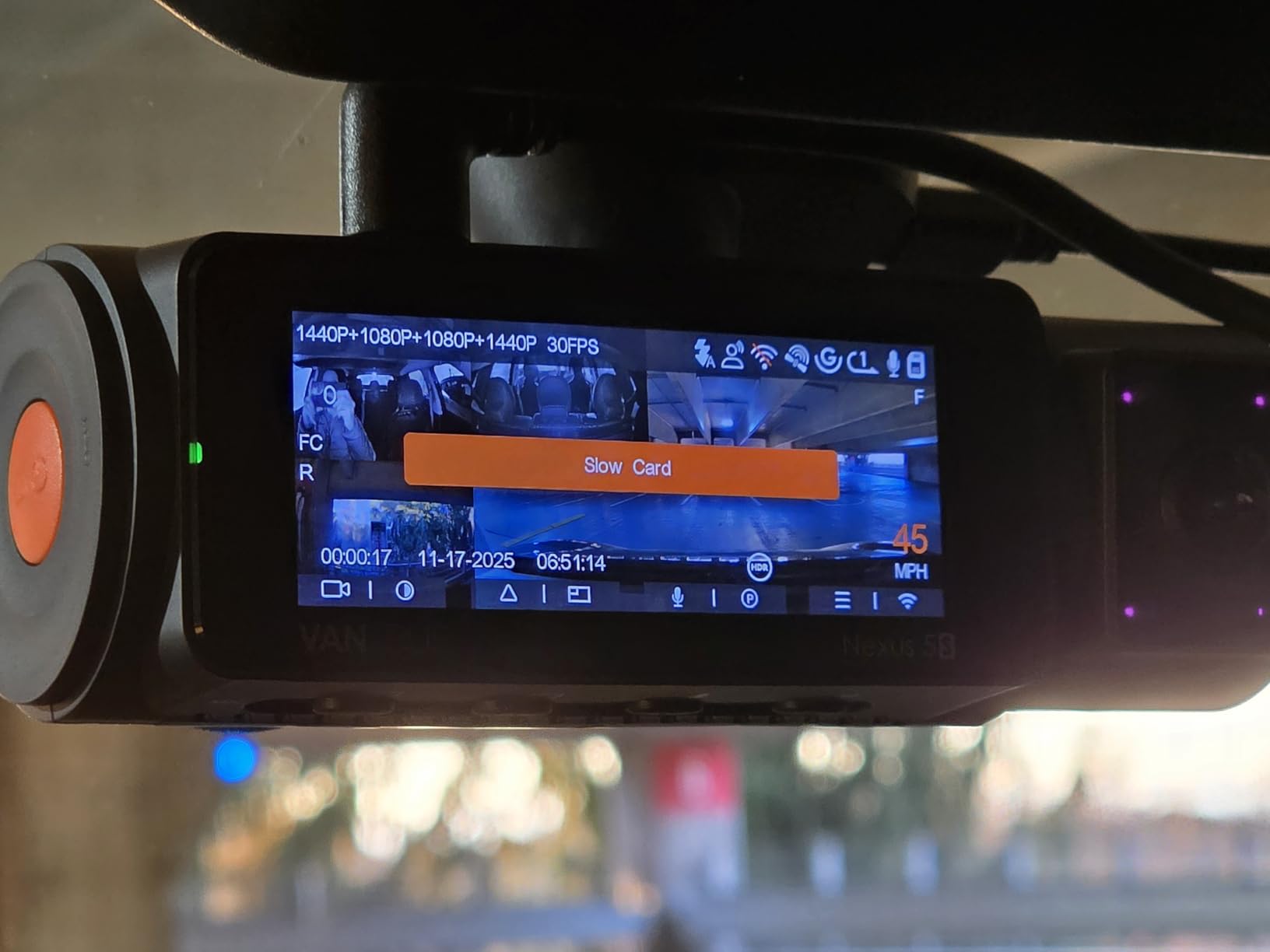 VANTRUE N5S 4 Channel 360 Degree 2.7K Dash Cam, 4CH STARVIS 2 Night Vision, 2.7K+1080P*2+1440P Front Rear Inside Dashcam, 24/7 Buffered Parking Mode, WiFi, Voice Control, Dual GPS, Support 1TB Max customer photo 2