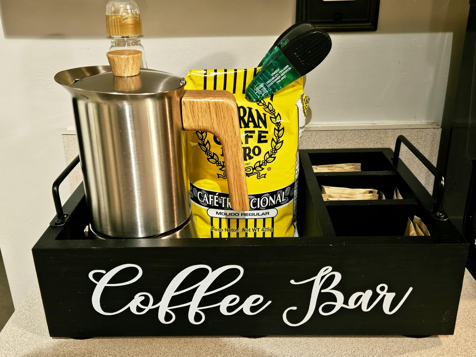 WALDWERK Stainless Steel Moka Pot (10oz) - Toxic Free Moka Pot with Oak Wood Handle - Stovetop Espresso Maker - Italian Coffee Maker for Stovetop and Induction - Customer Photo 1