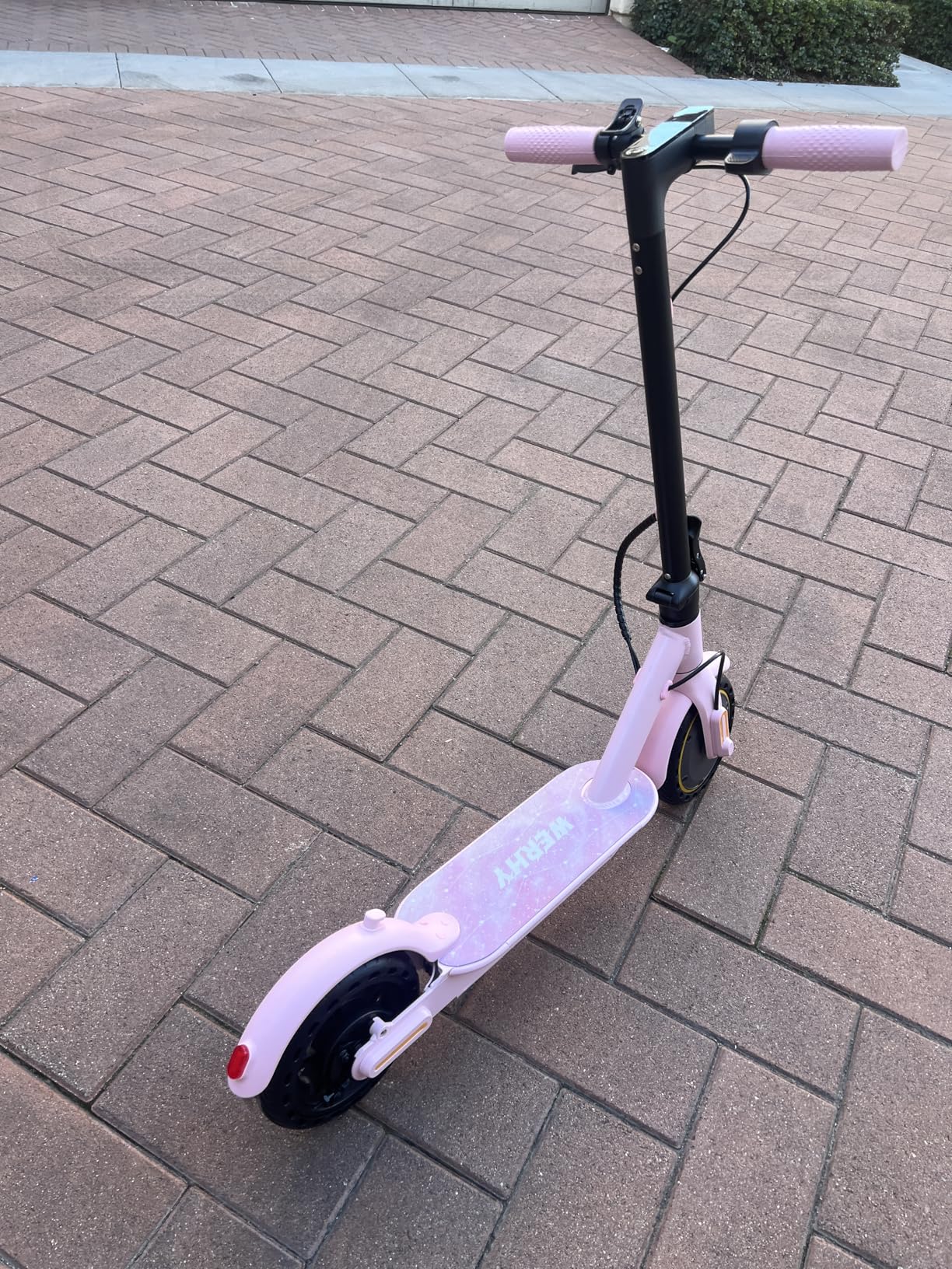 WERHY Foldable Electric Scooter for Kids, 350W Motor, Max 12 Miles Long Range, 19 MPH Max Speed, 8.5