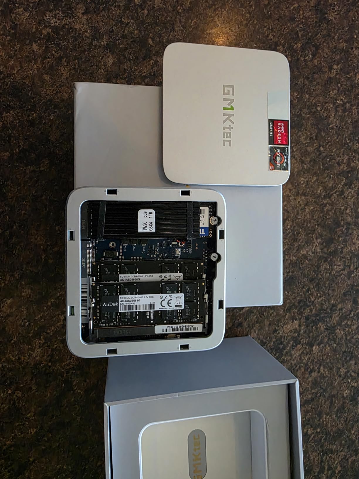 GMKtec Nucbox G10 Mini PC Ryzen 5 3500U 1TB NVMe SSD 16GB DDR4 2.5GbE NIC LAN Office Home Desktop Computers, HTPC Proxmox, HDMI 2.1, USB-C, DP Triple 4K Display customer photo 2